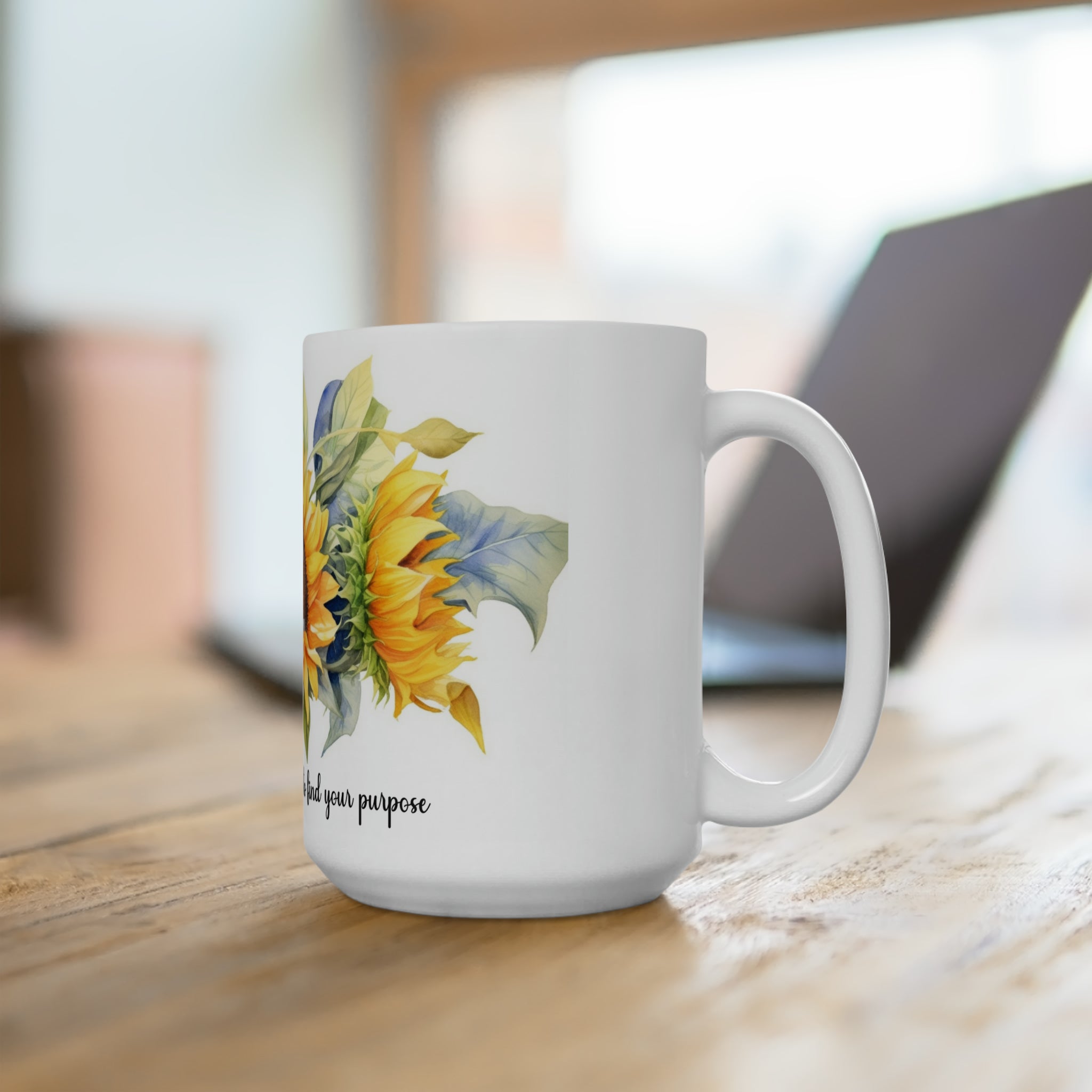 Ceramic Mug 15oz - Sunflower