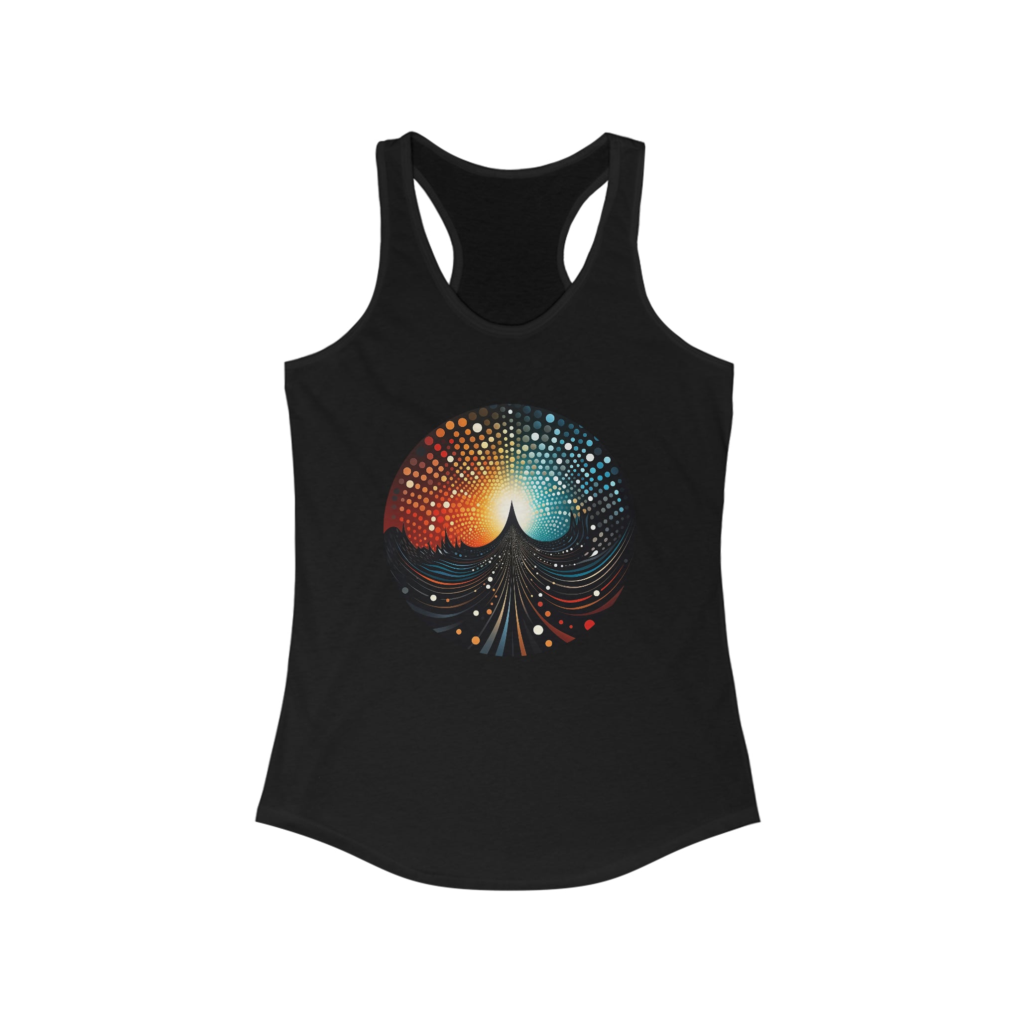 Women's Ideal Racerback Tank - Pointillism Designs 19