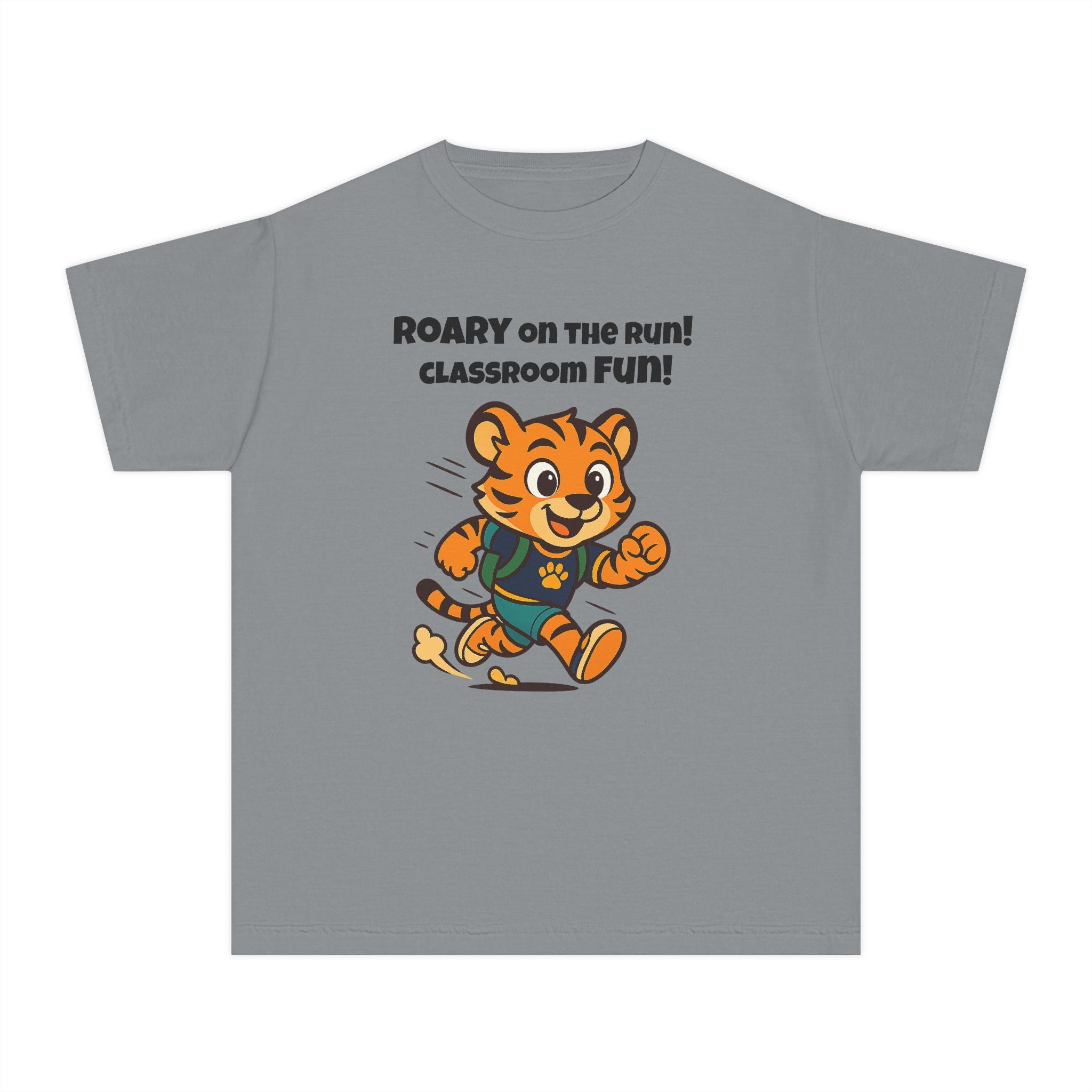 Youth Midweight Cotton Tee - Roary's Dash to School