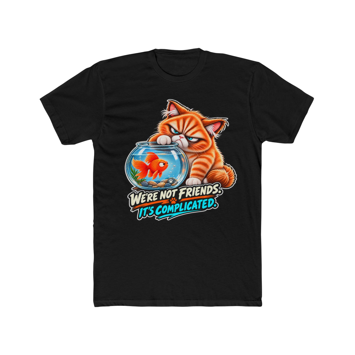 Fish Friend - Mildly Feral - Men's Cotton Crew Tee
