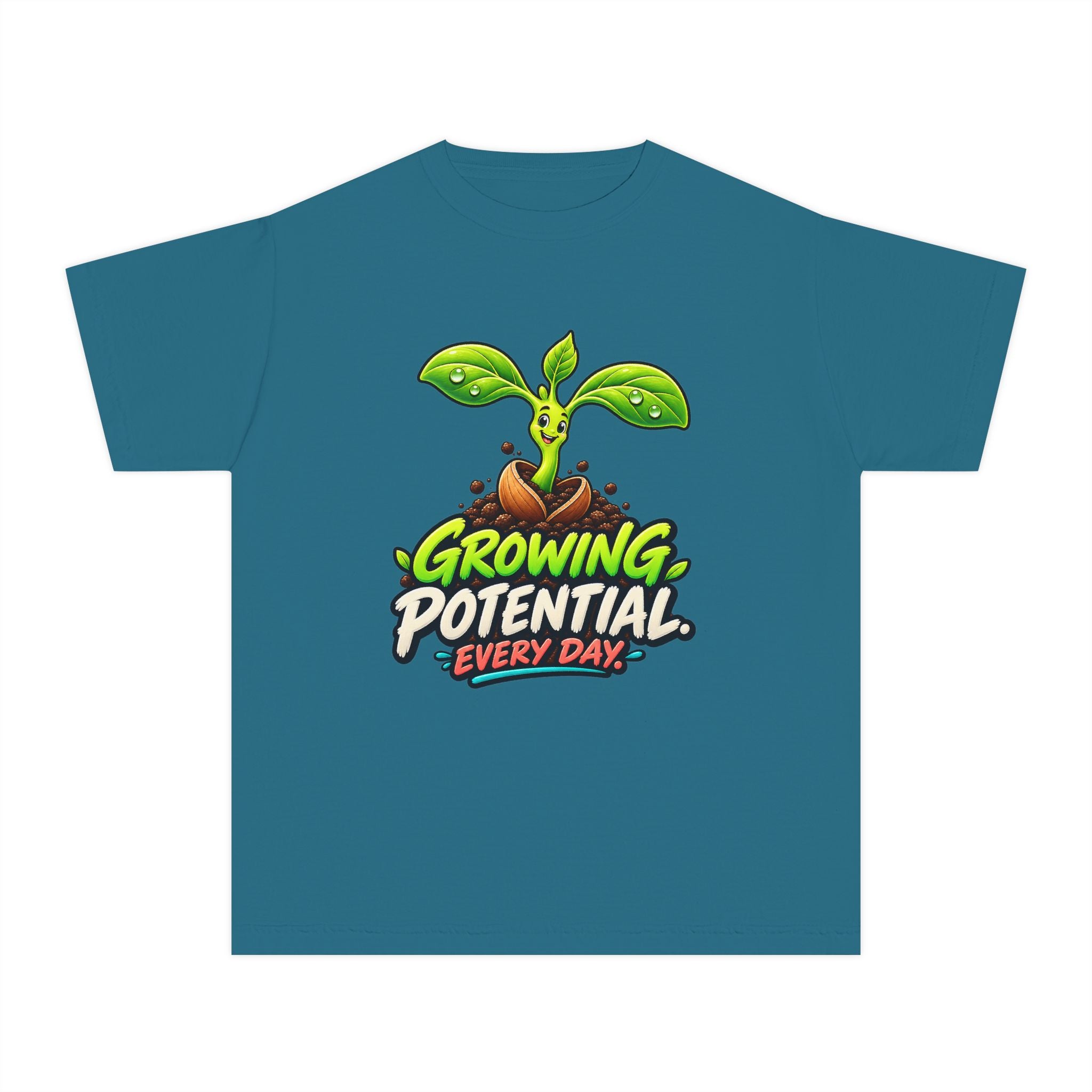 Youth Midweight Cotton Tee - Growing Seedling
