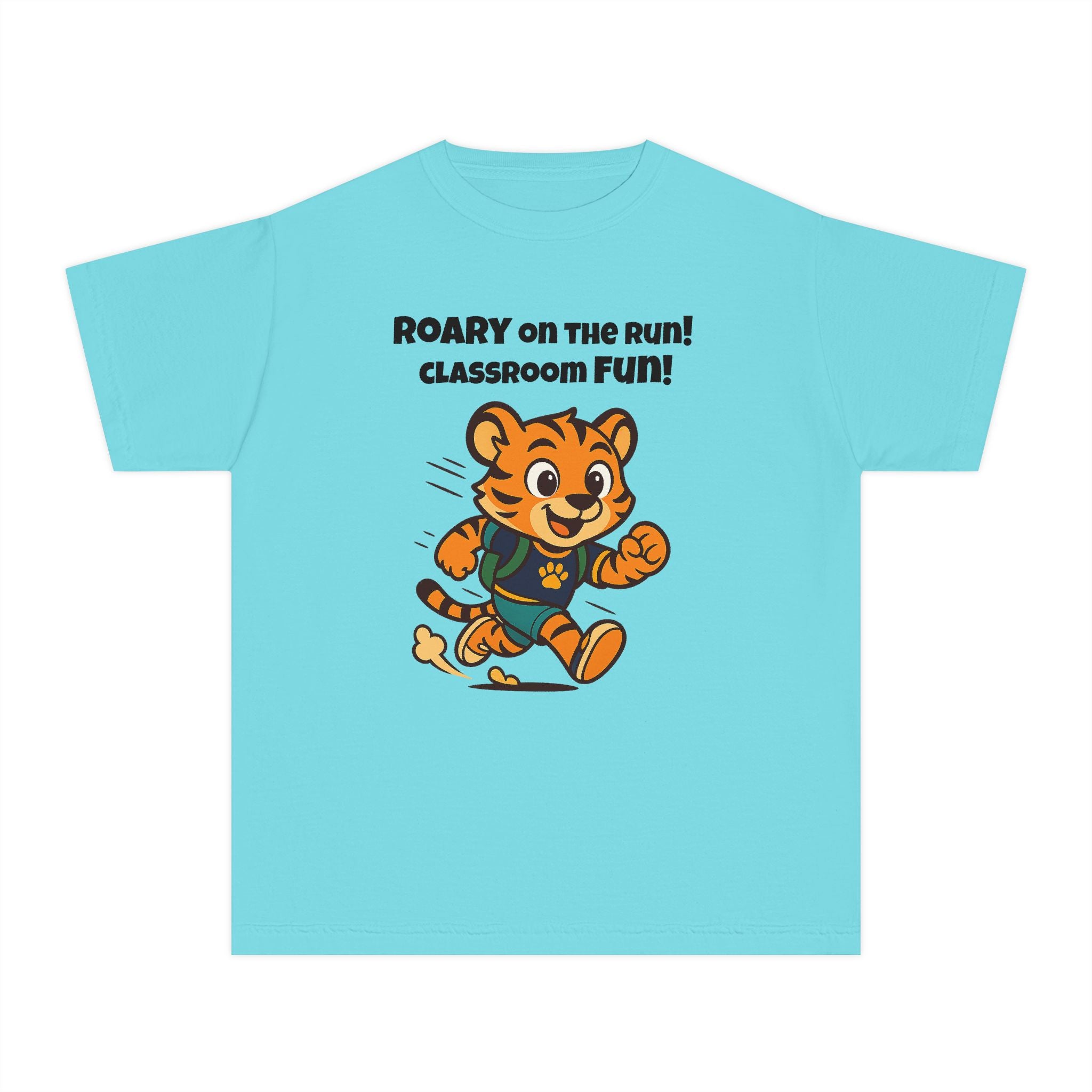 Youth Midweight Cotton Tee - Roary's Dash to School