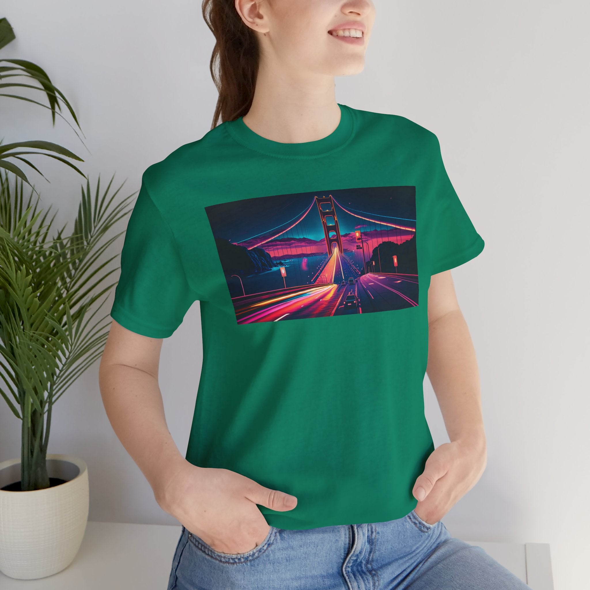 Unisex Jersey Short Sleeve Tee - Golden Gate Bridge, San Francisco, USA