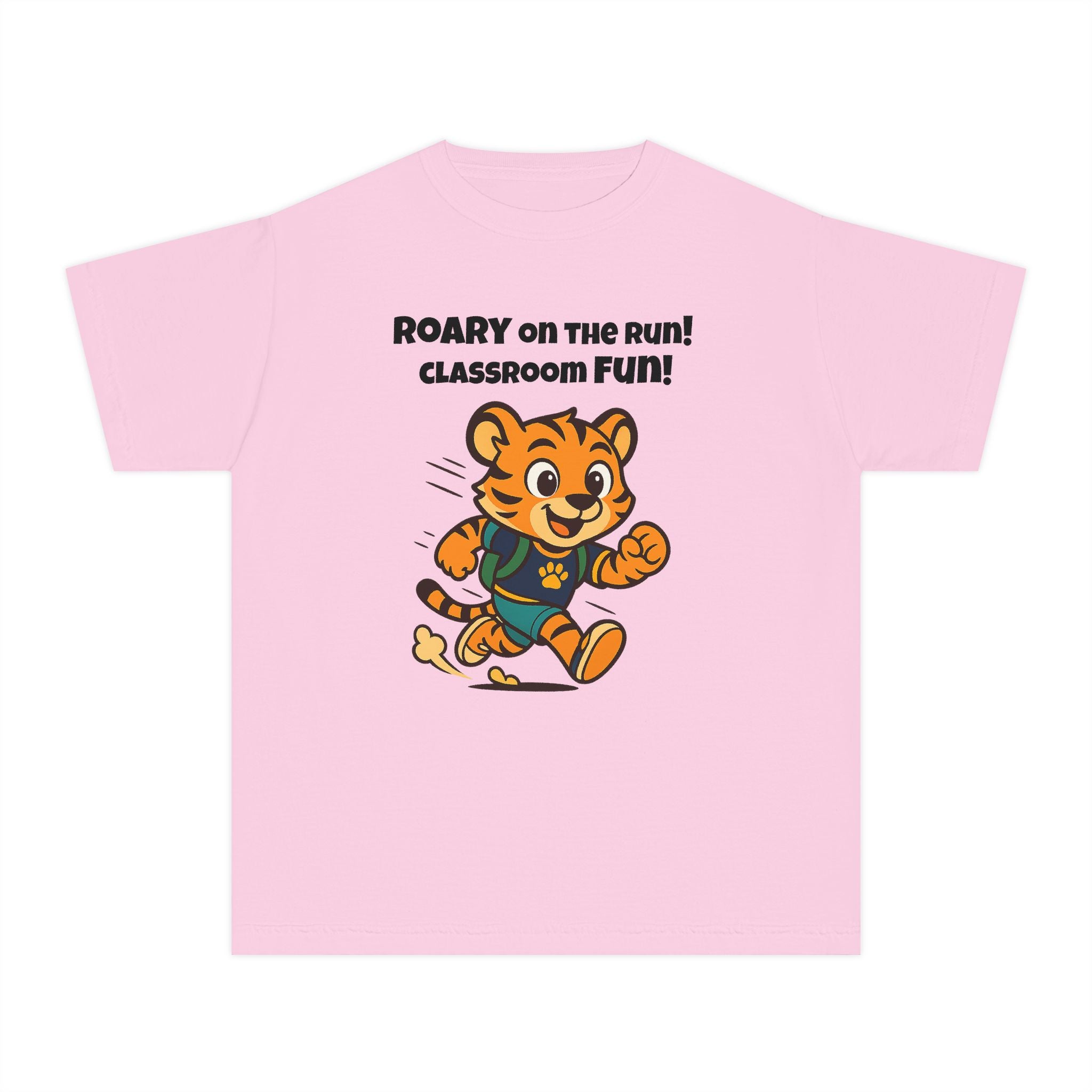 Youth Midweight Cotton Tee - Roary's Dash to School