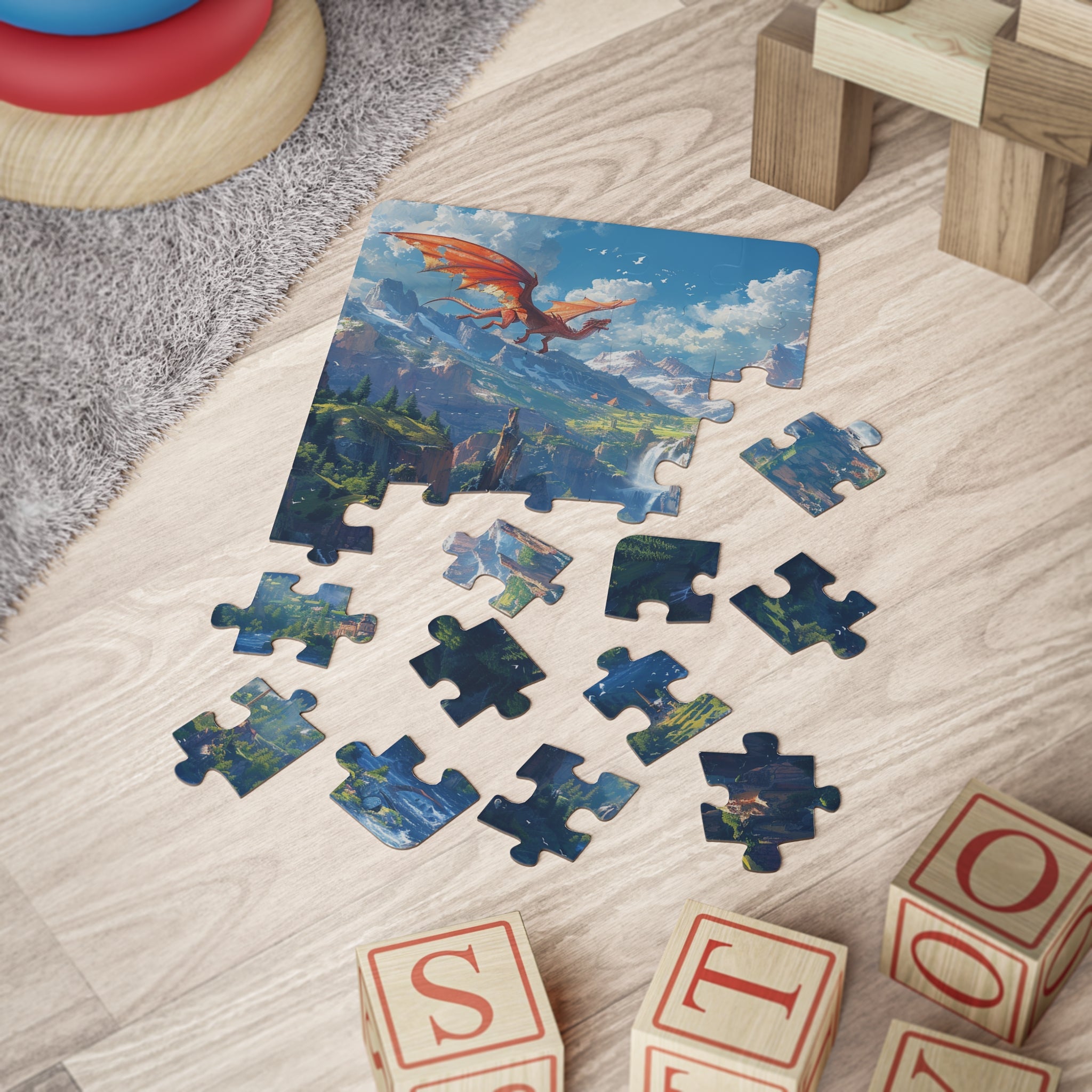 Kids' Puzzle, 30-Piece - Dragonscape