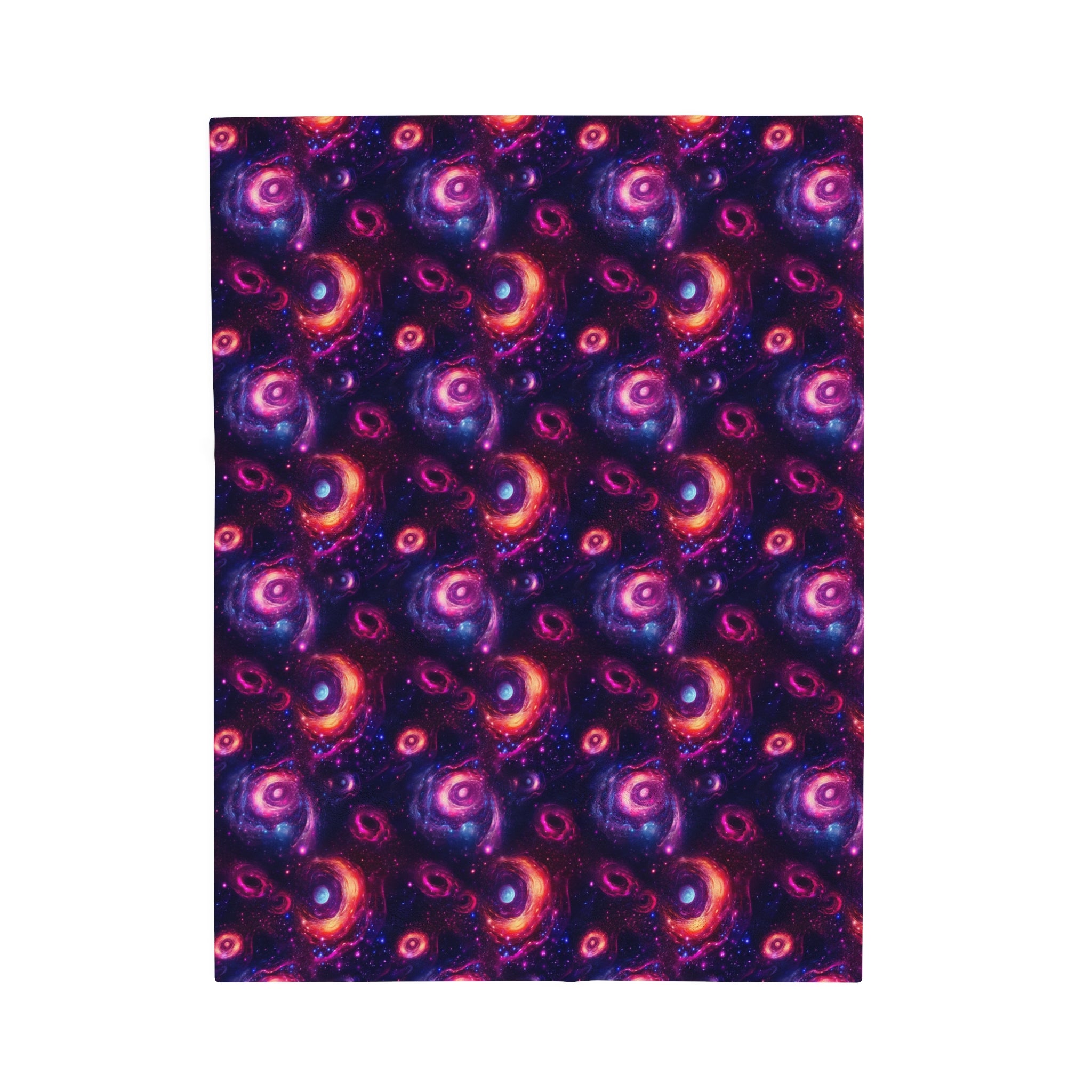 Velveteen Plush Blanket (AOP) - Fantasy Galaxies 05
