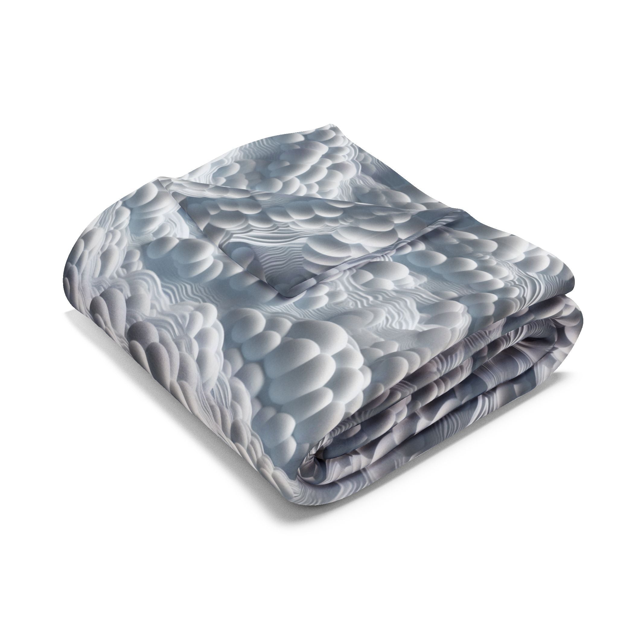 Arctic Fleece Blanket — Cozy Clouds Pattern