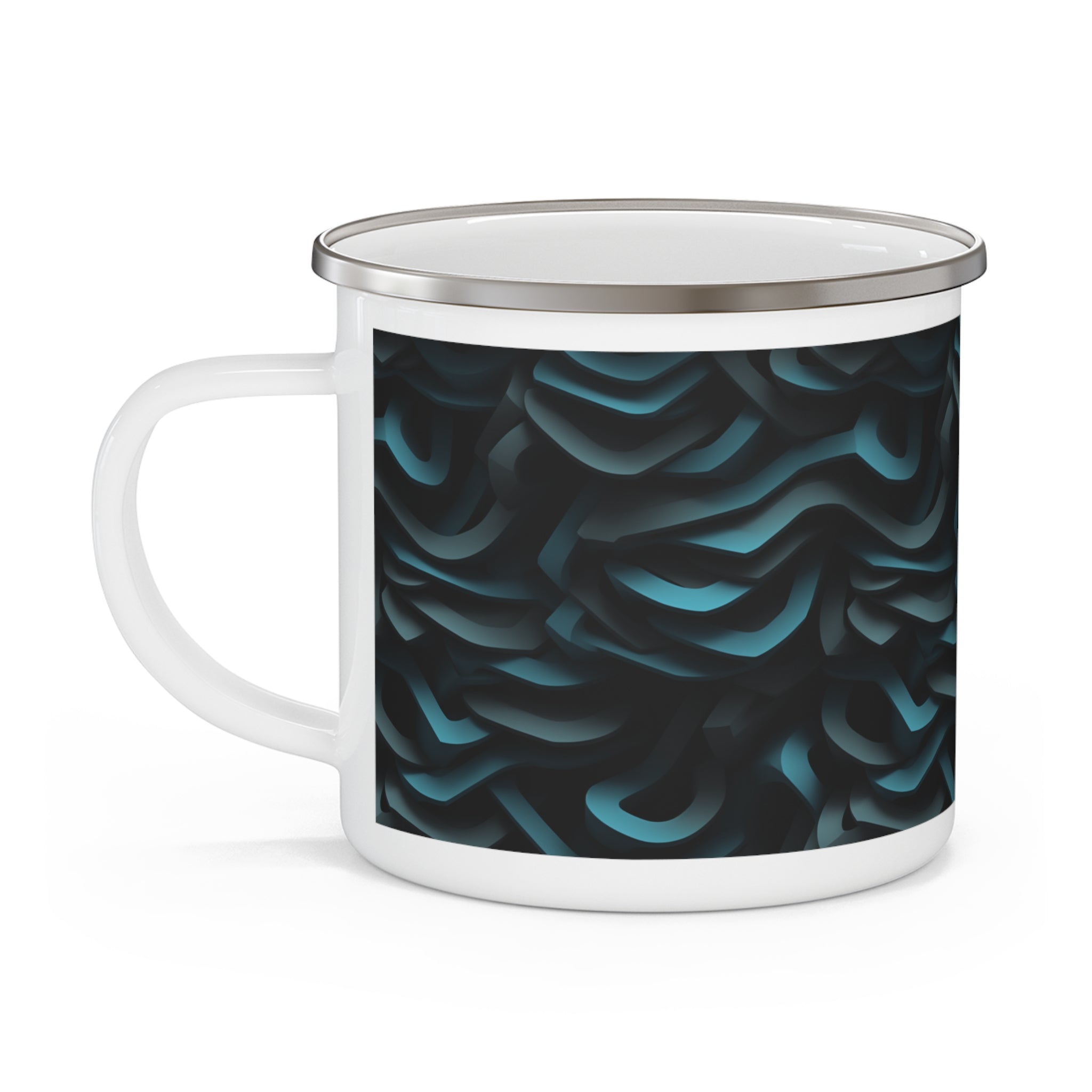 Enamel Camping Mug - Seamless Designs 05