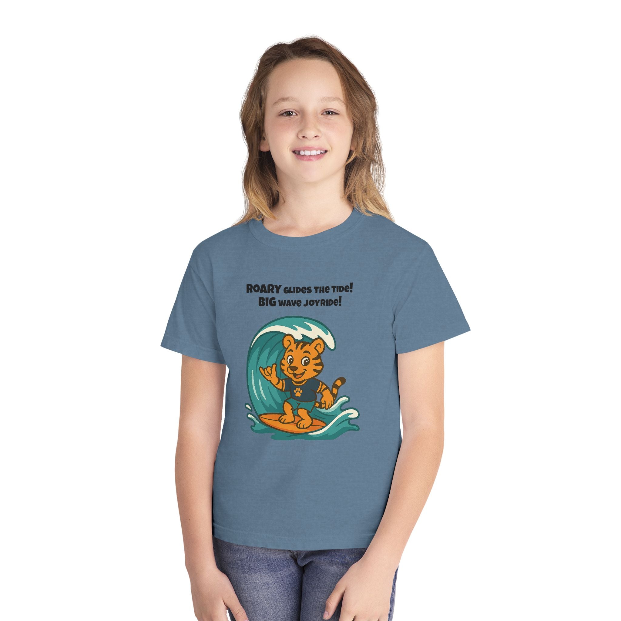 Youth Midweight Cotton Tee - Roary's Surf time