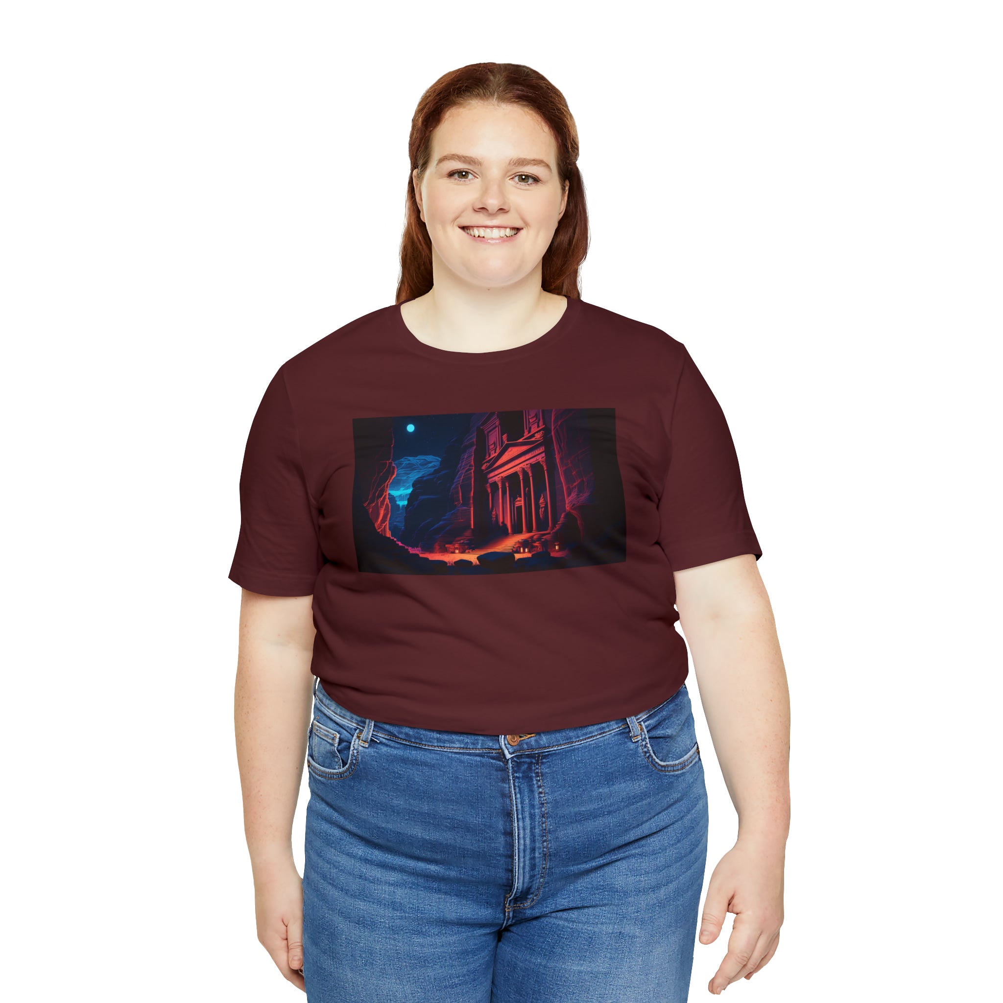 Unisex Jersey Short Sleeve Tee - Petra Caves, Jordan
