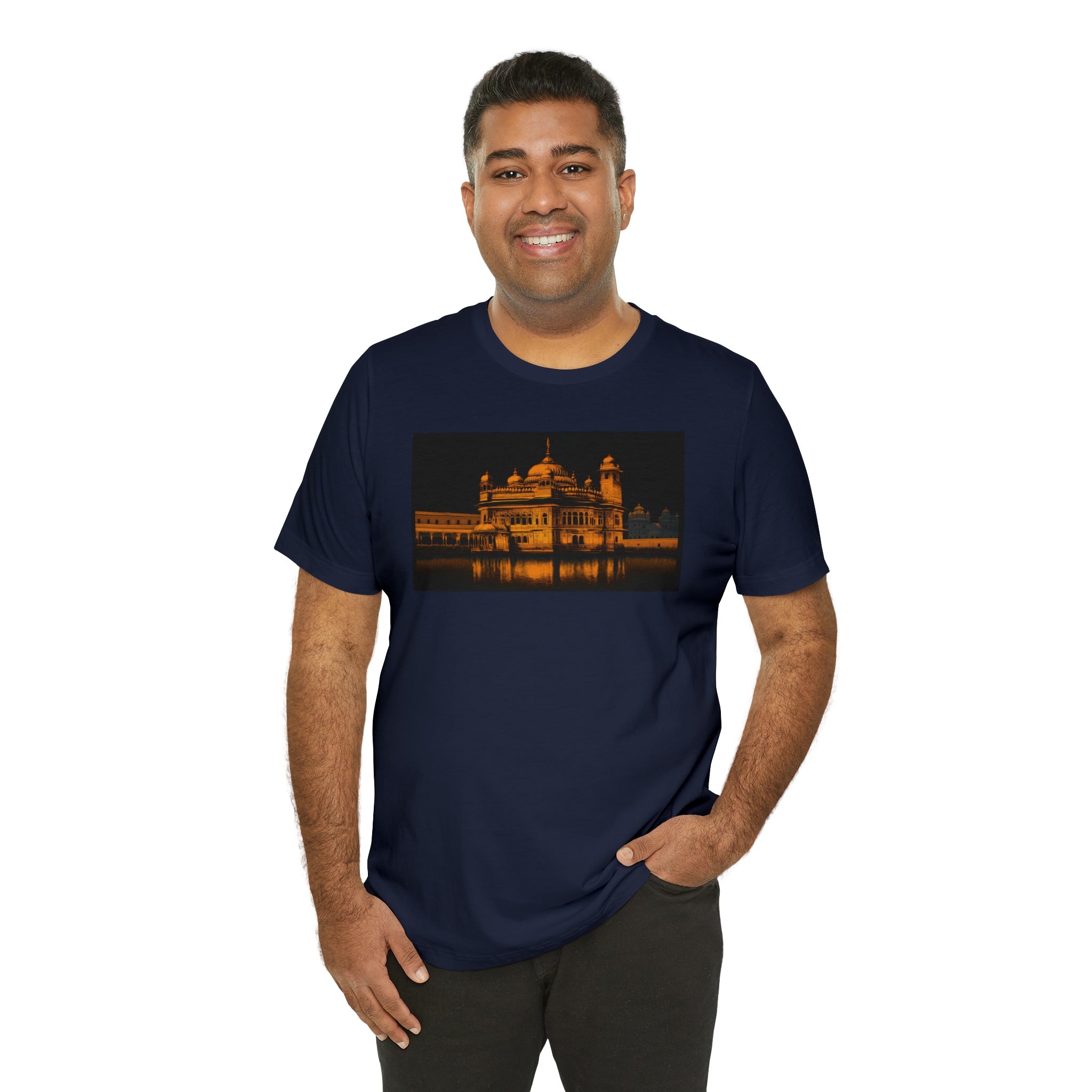 Unisex Jersey Short Sleeve Tee - Golden Temple, India
