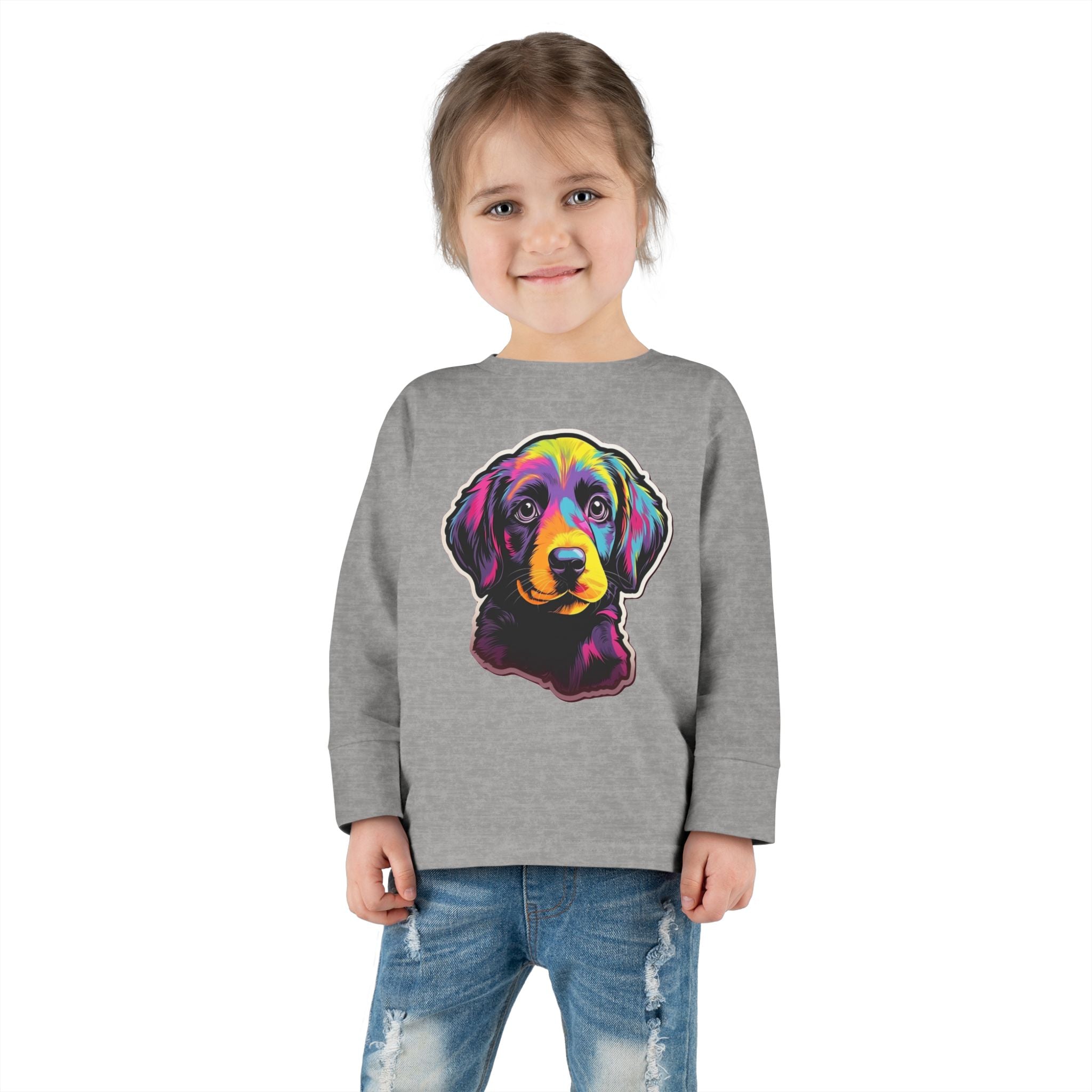 Toddler Long Sleeve Tee - Puppies 03