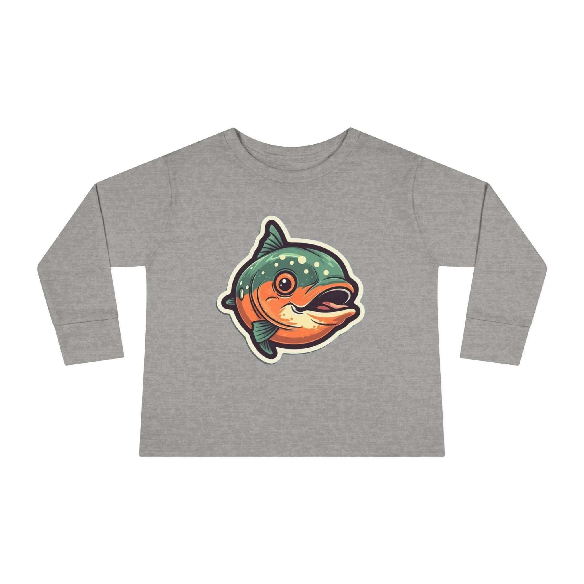 Toddler Long Sleeve Tee - Salmon Fry