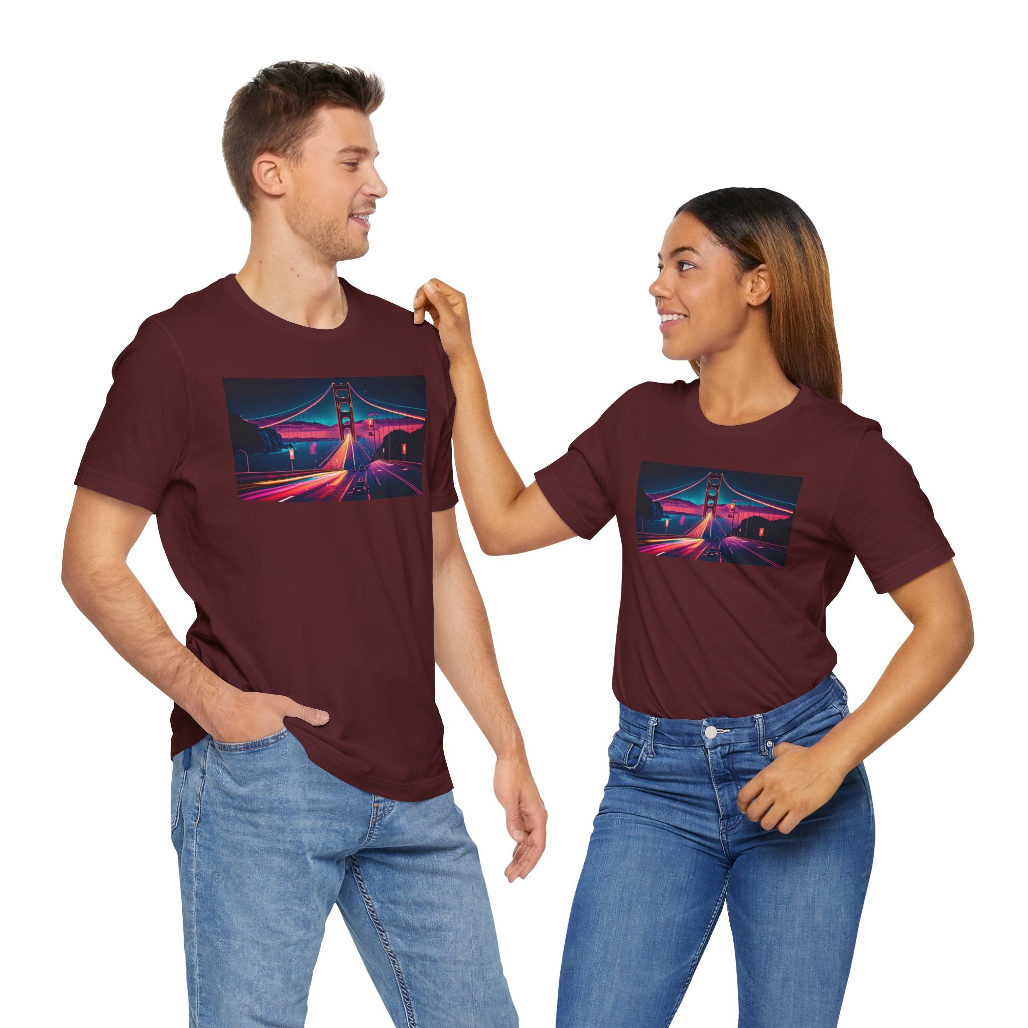 Unisex Jersey Short Sleeve Tee - Golden Gate Bridge, San Francisco, USA