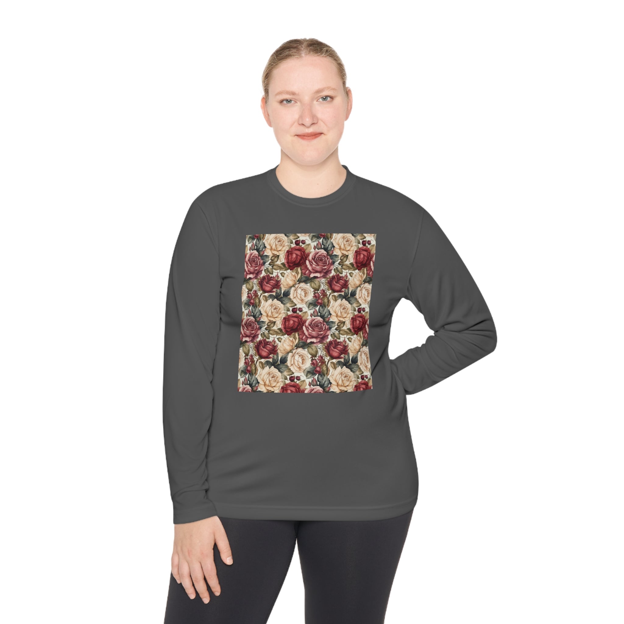 Unisex Lightweight Long Sleeve Tee (AOP) - Abstract Designs 14