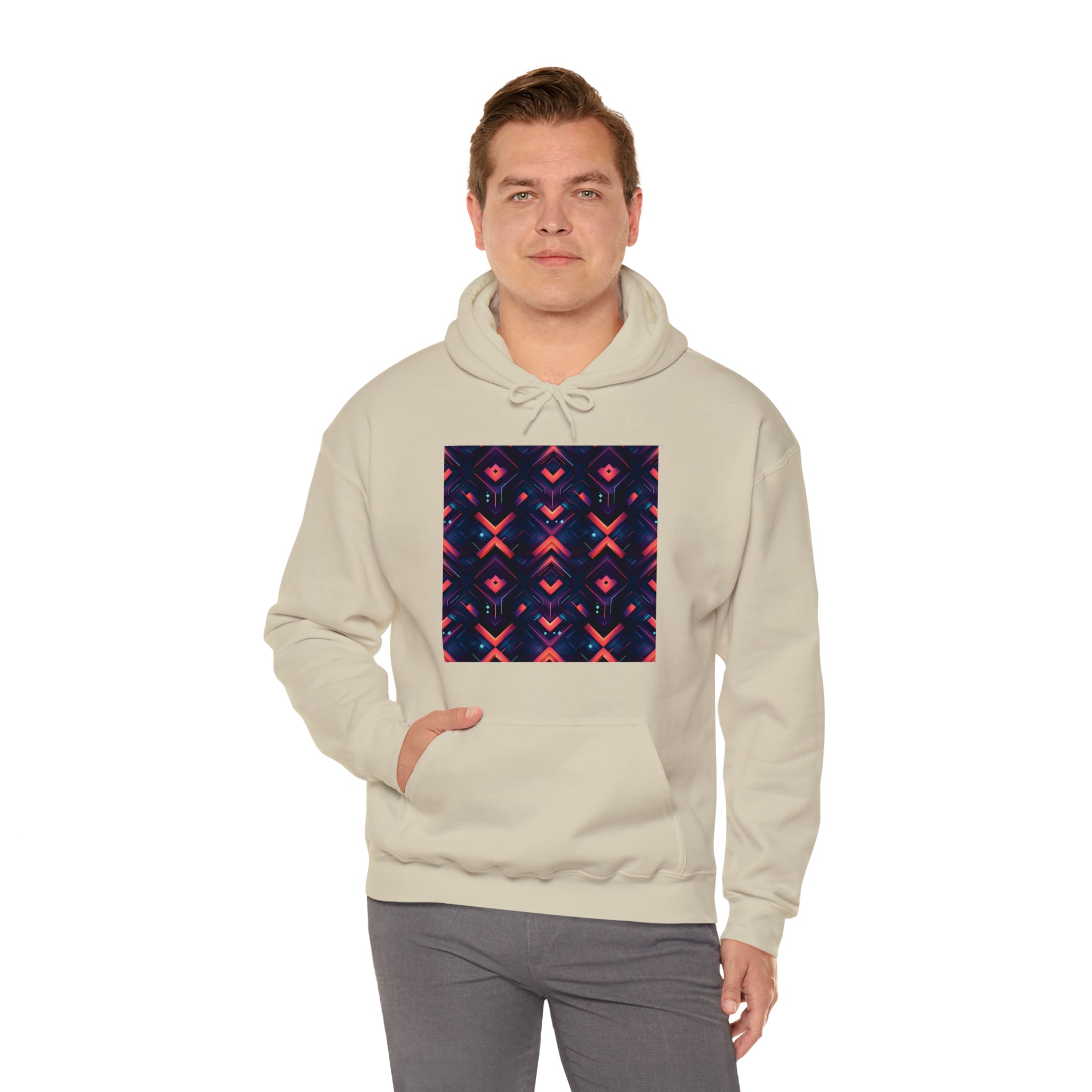 Unisex Heavy Blend™ Hooded Sweatshirt - Abstract Neon Designs 03