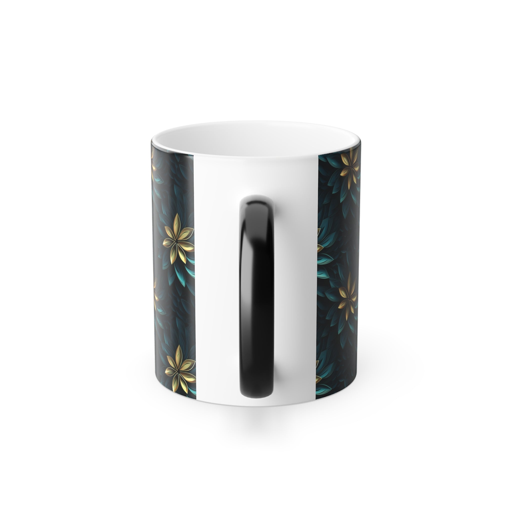 Color-Changing Mug, 11oz — Abstract Flowers
