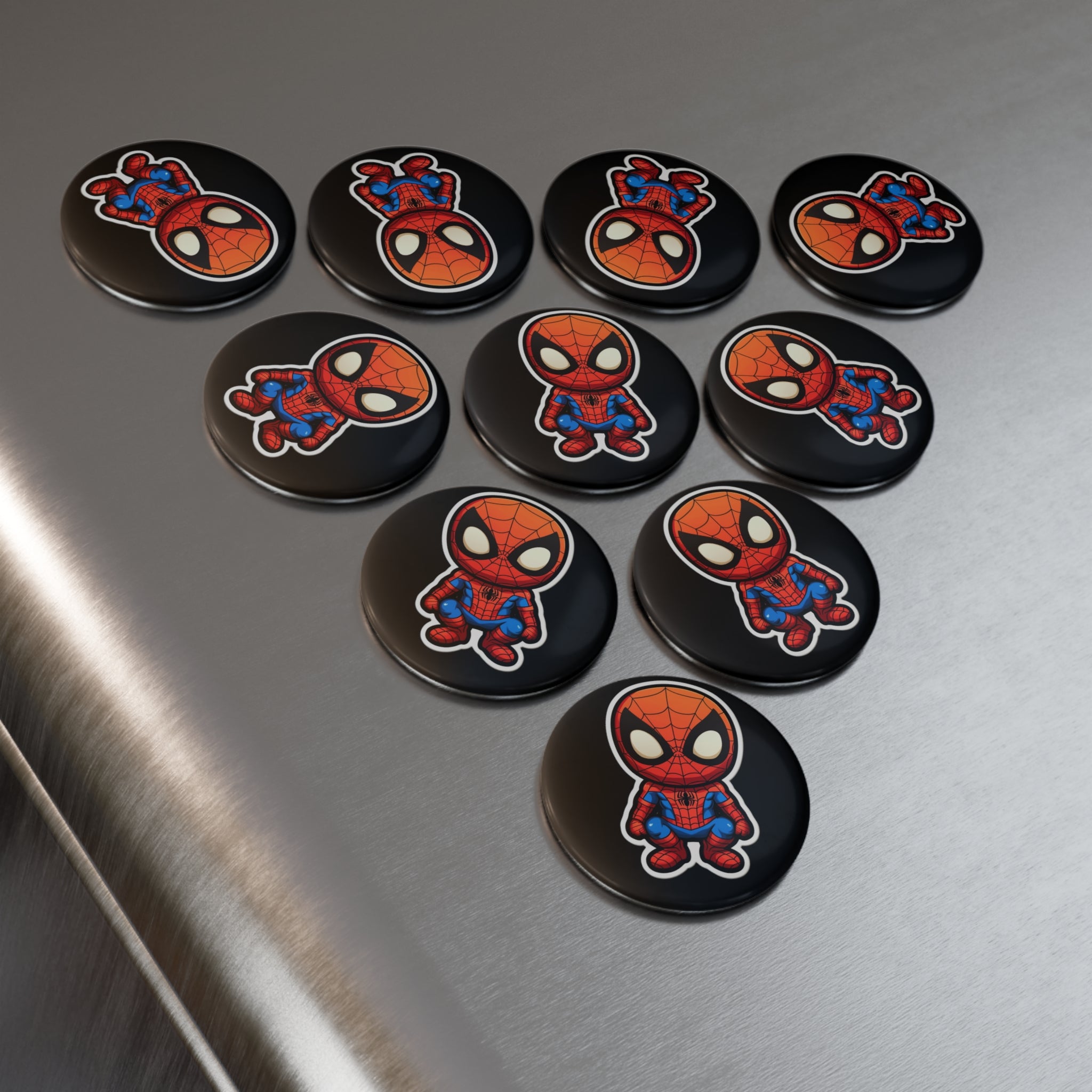 Button Magnet, Round (1 & 10 pcs) - Baby Spider-Man 01