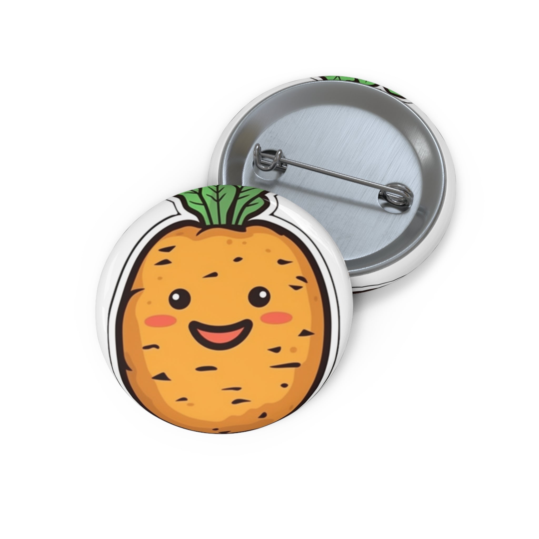 Custom Pin Buttons - Jicama Root