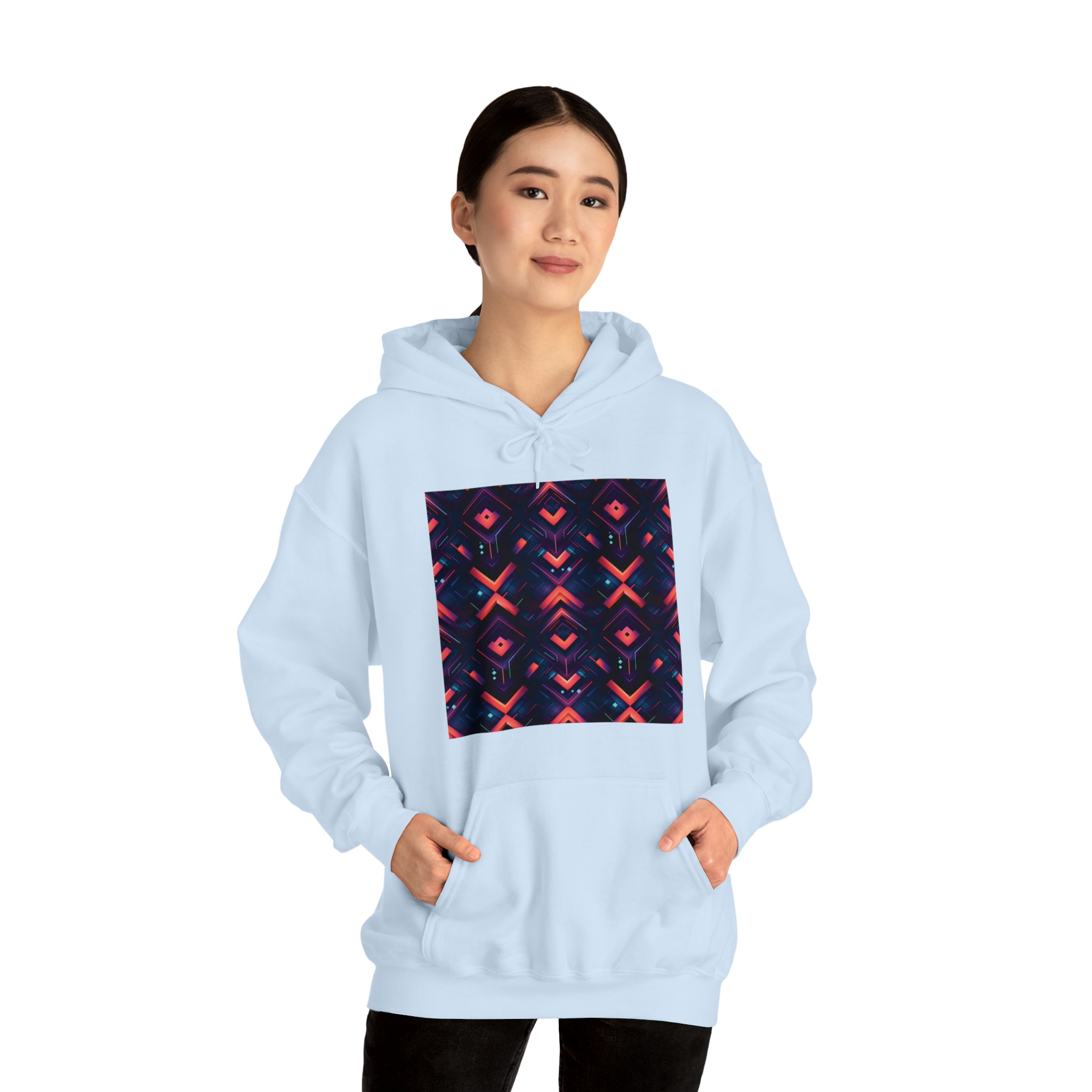 Unisex Heavy Blend™ Hooded Sweatshirt - Abstract Neon Designs 03