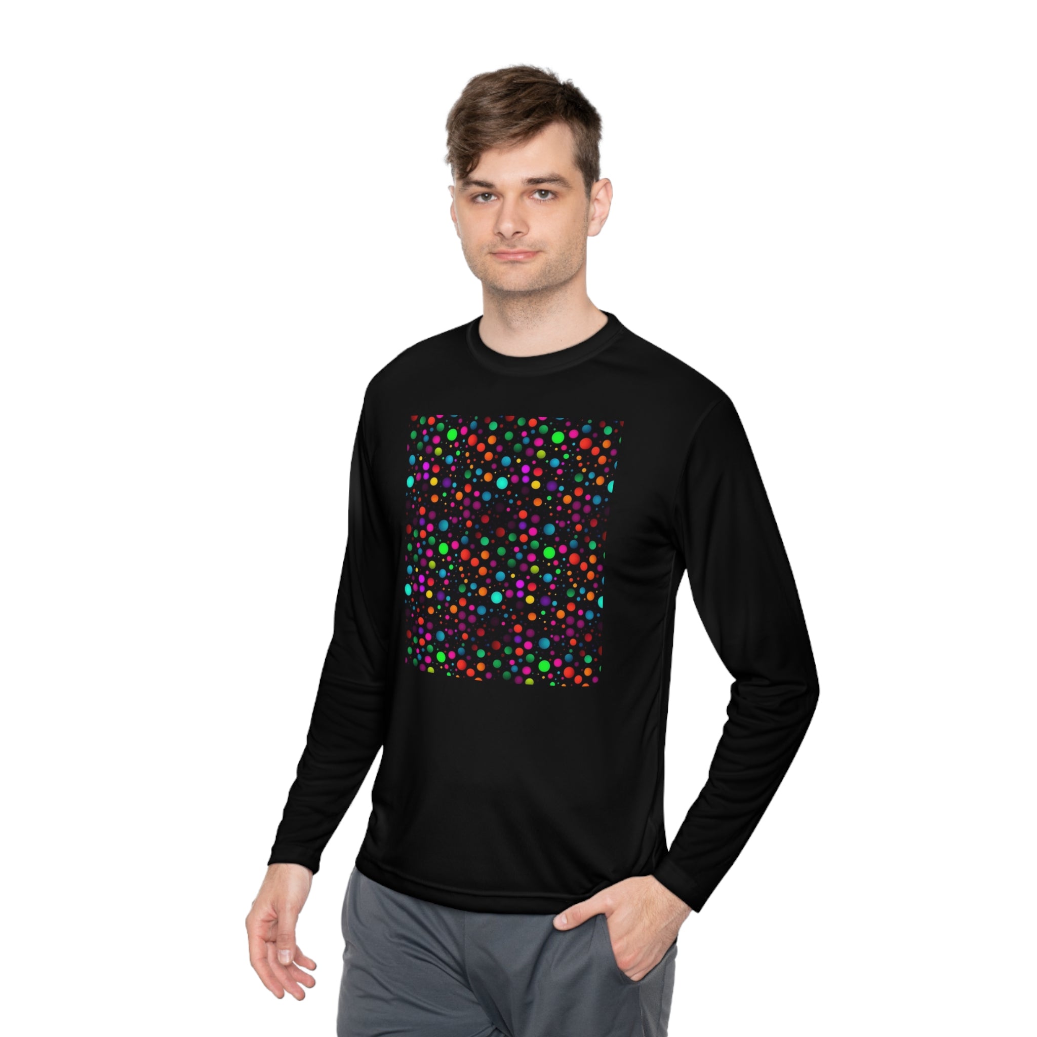 Unisex Lightweight Long Sleeve Tee (AOP) - Abstract Designs 15