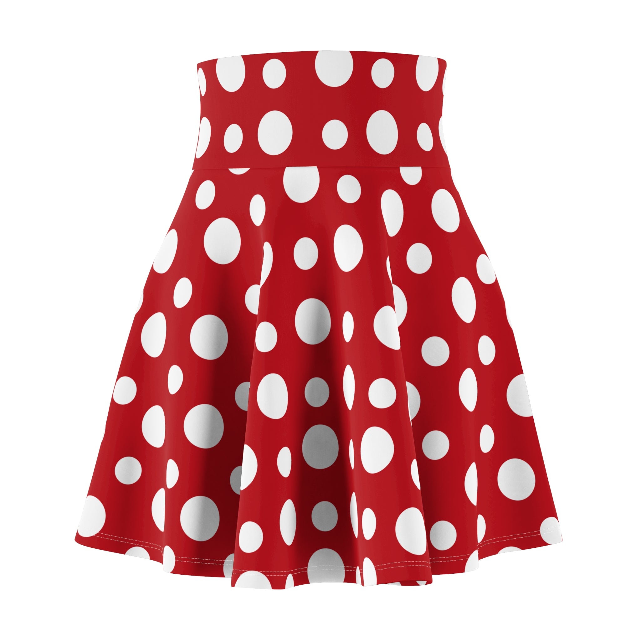 Women's Skater Skirt (AOP) - Seamless Polka Dots Designs