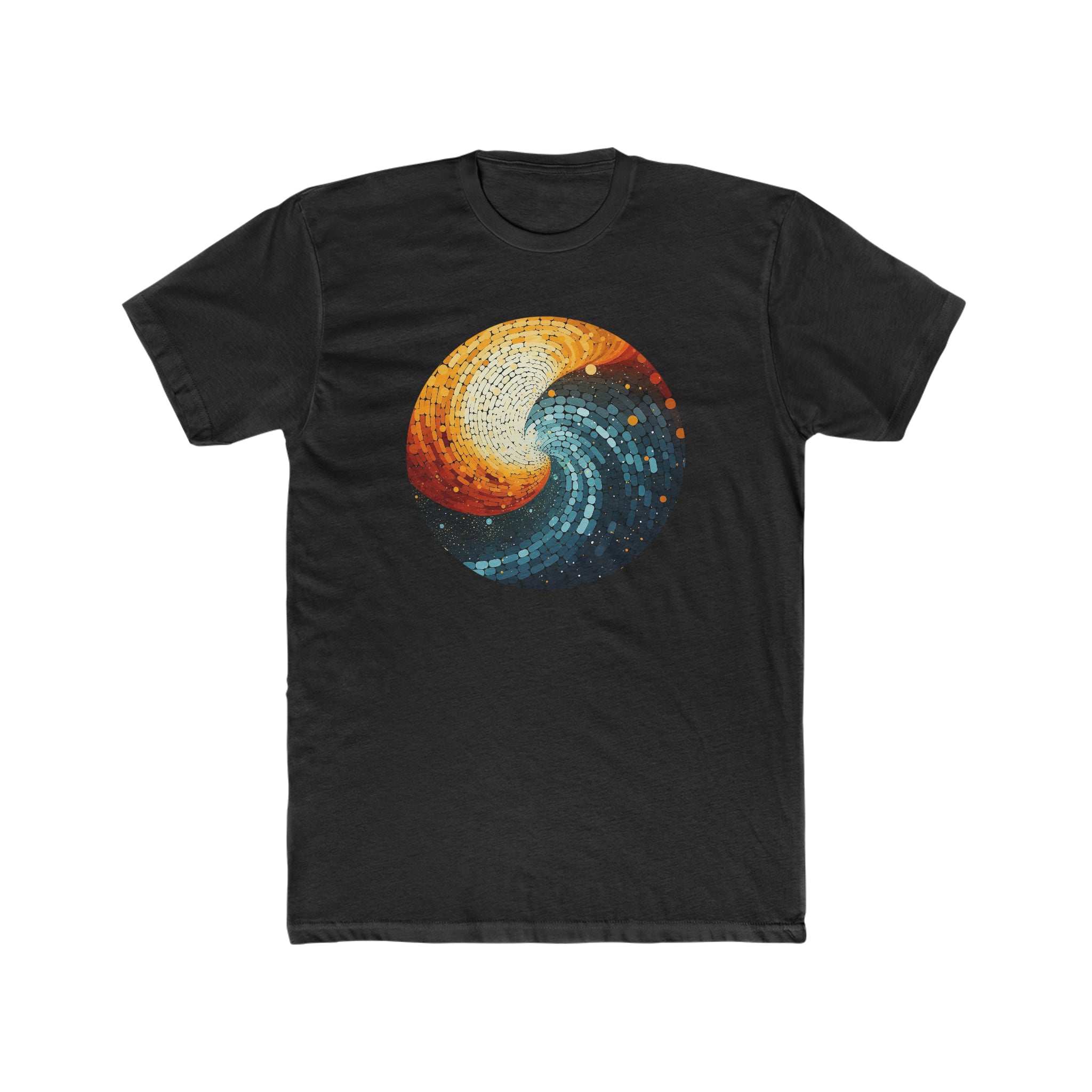 Men's Cotton Crew Tee - Pointillism Designs 18