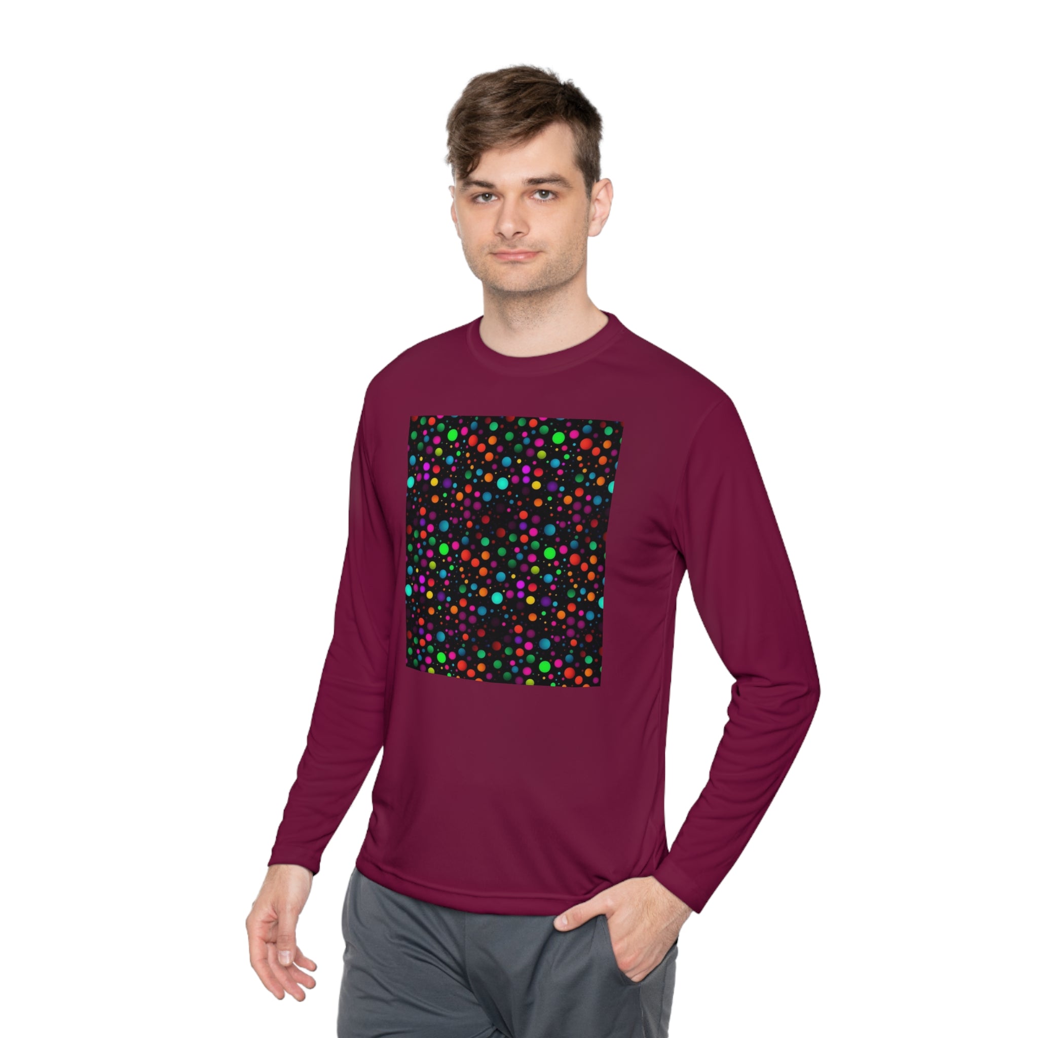 Unisex Lightweight Long Sleeve Tee (AOP) - Abstract Designs 15