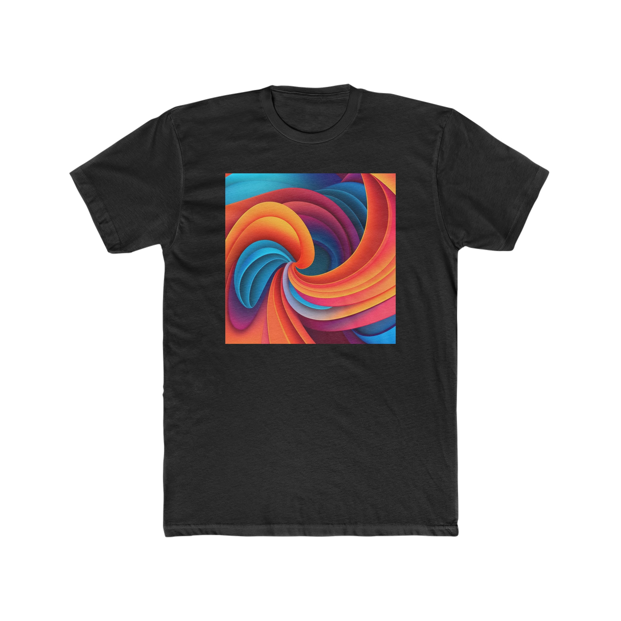 Men's Cotton Crew Tee - Vector Art Design 04
