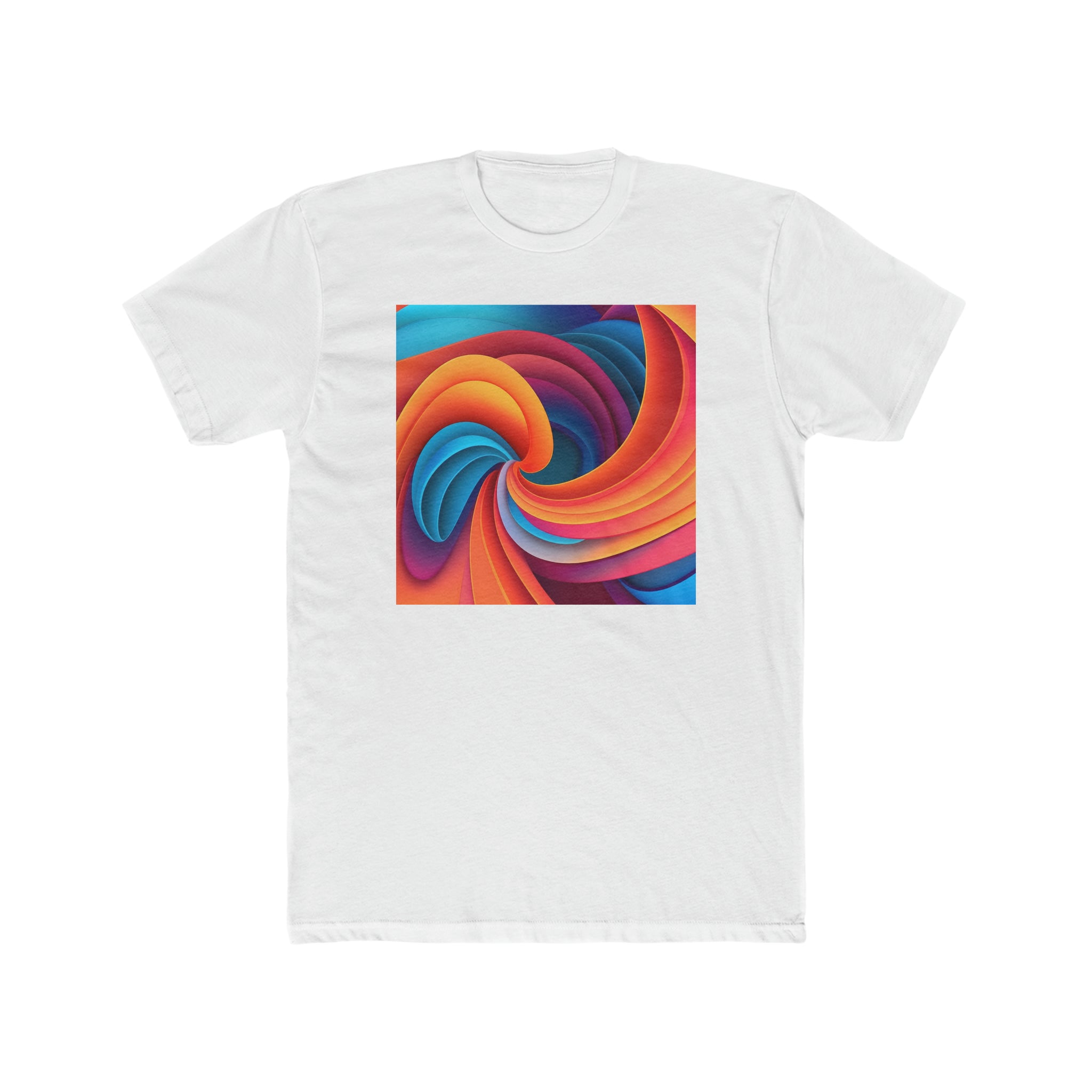 Men's Cotton Crew Tee - Vector Art Design 04
