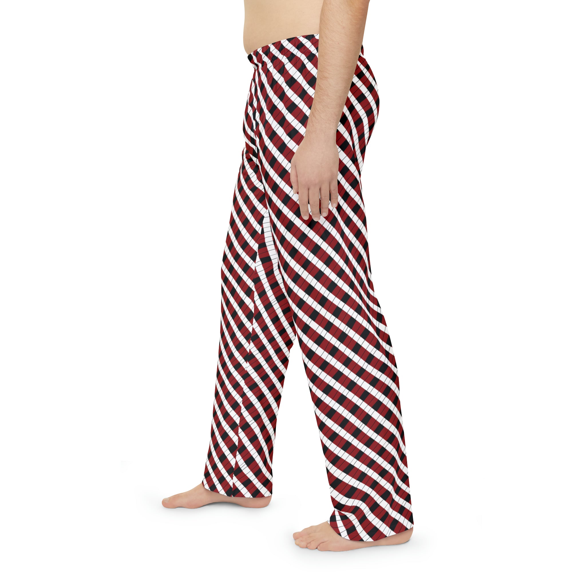 Men's Pajama Pants (AOP) - Seamless Checkered Designs 04