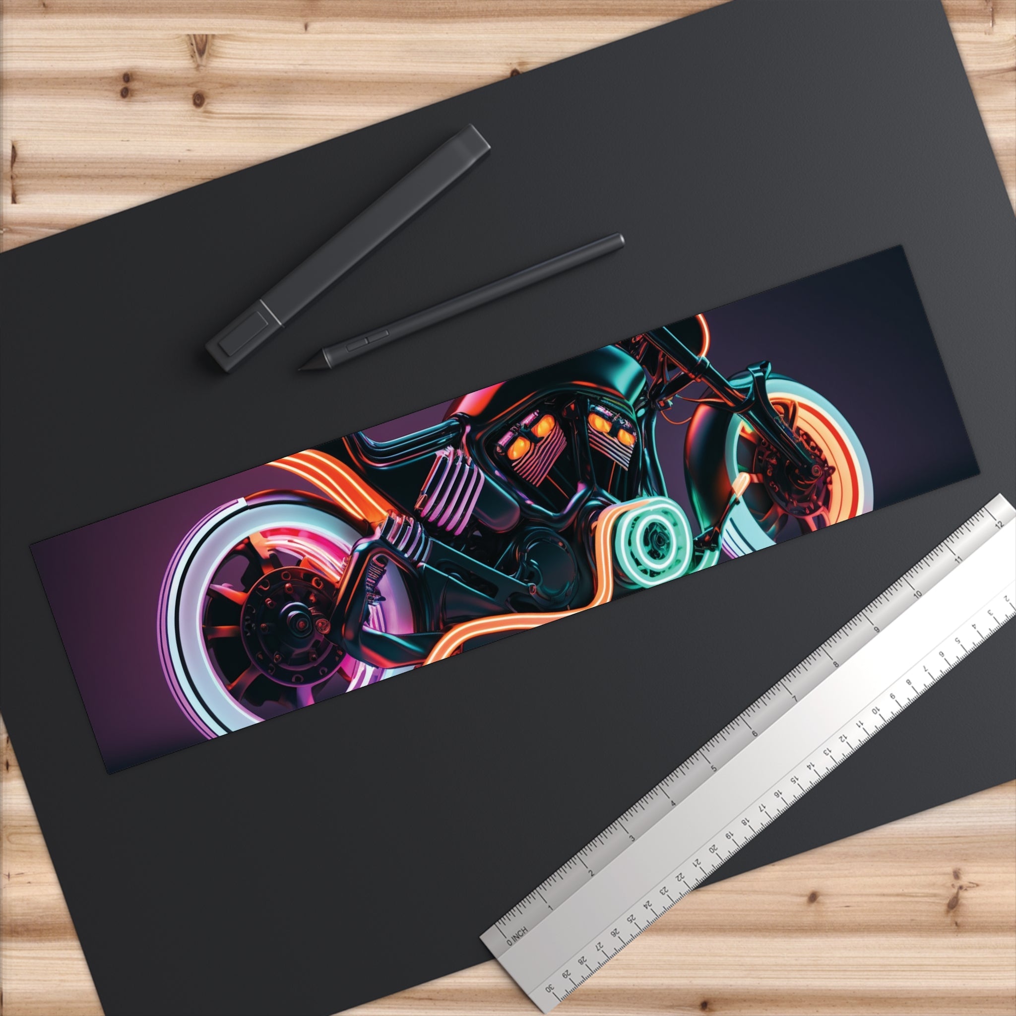 Bumper Stickers - Neon Motorcycle Design 05