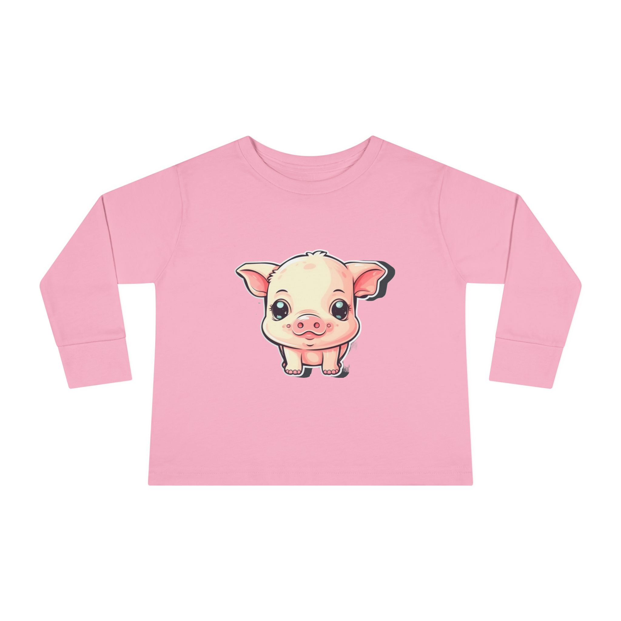 Toddler Long Sleeve Tee - Pig Piglet