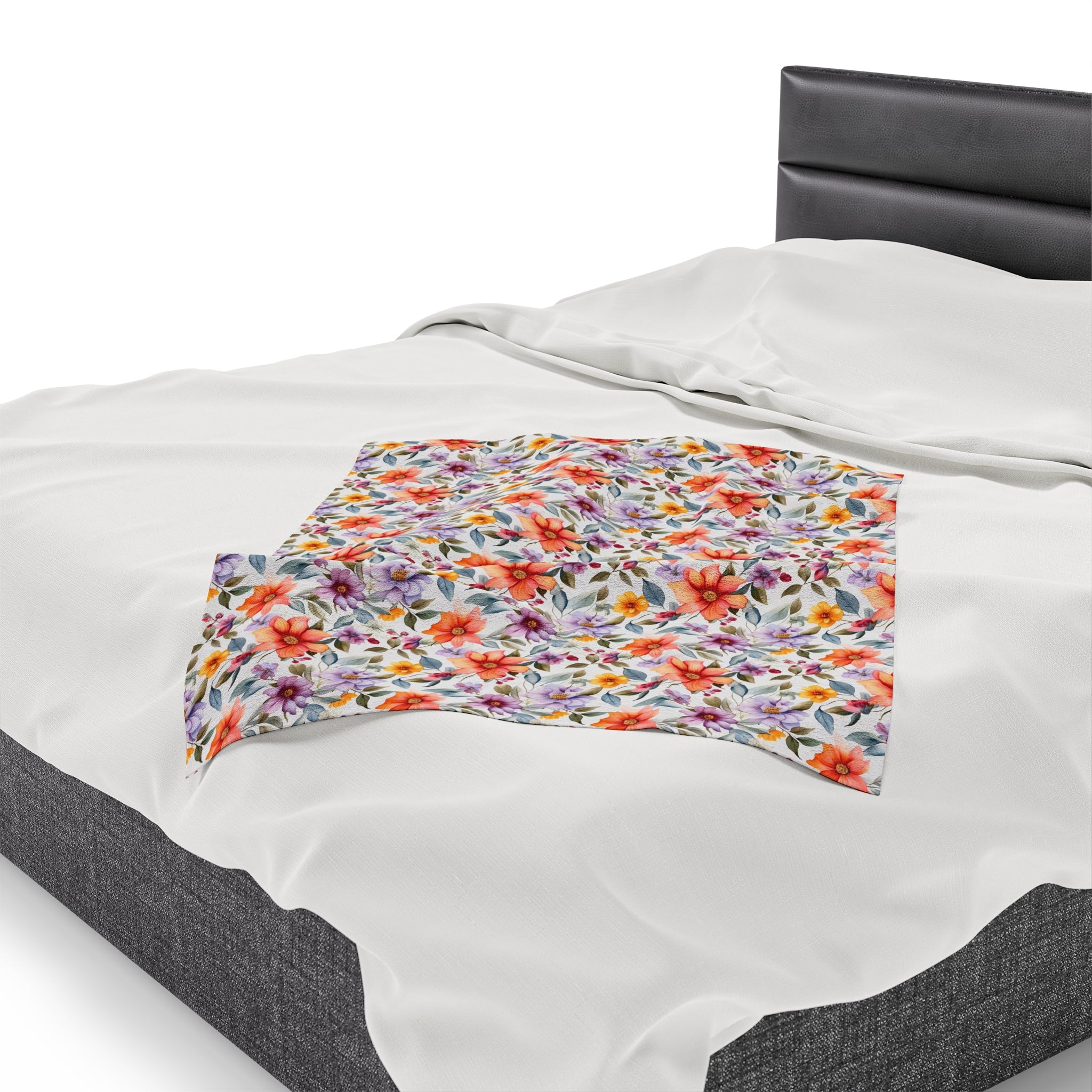 Velveteen Plush Blanket (AOP) - Seamless Abstract Designs 03