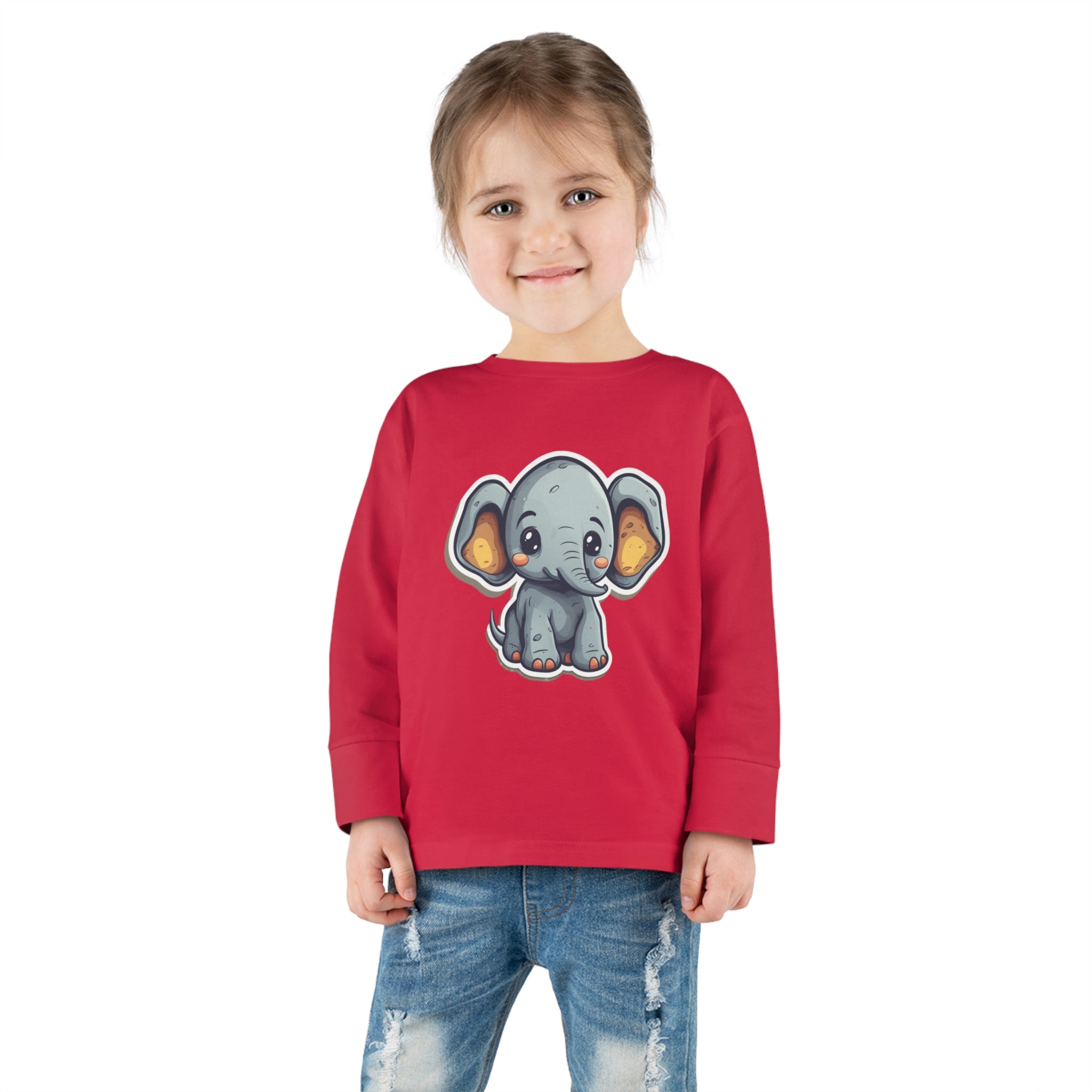 Toddler Long Sleeve Tee - Elephant Calf