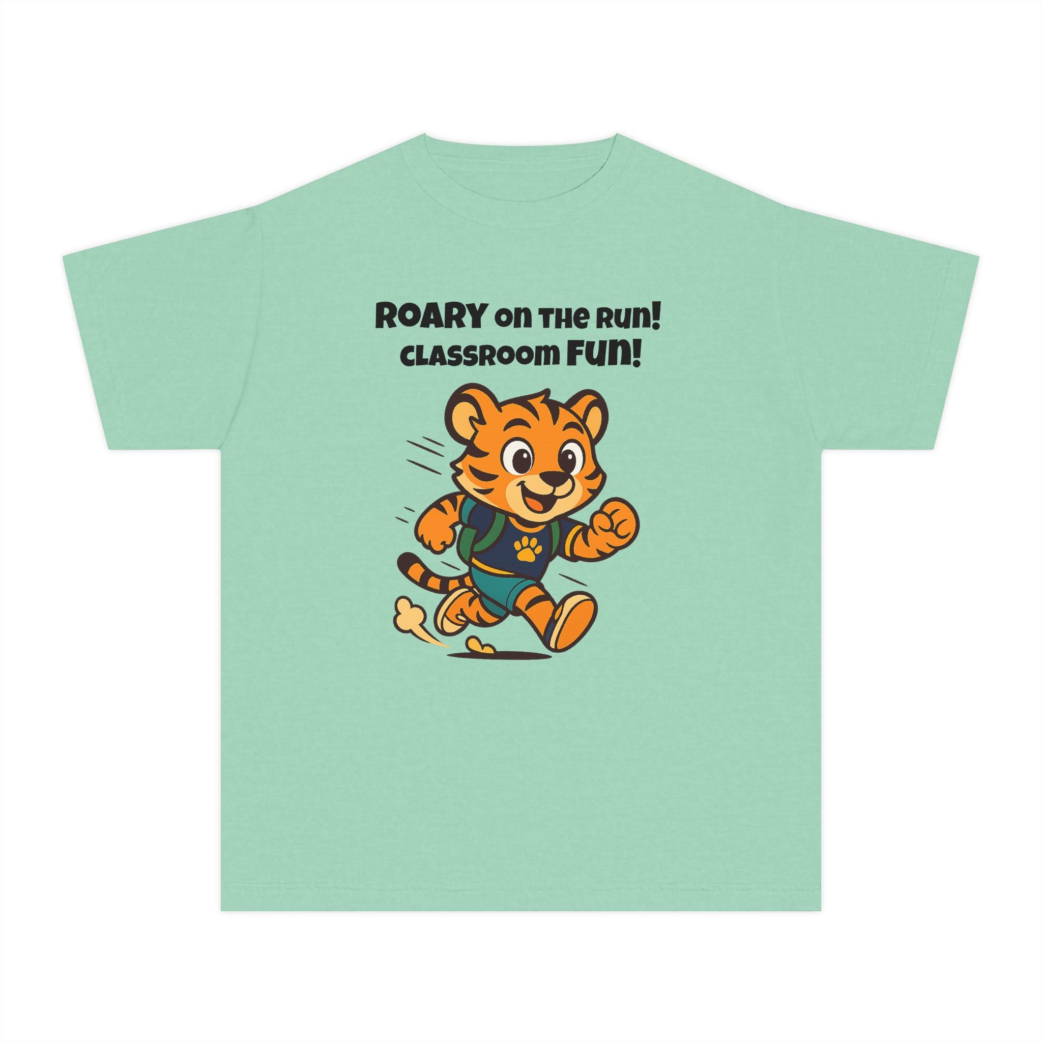 Youth Midweight Cotton Tee - Roary's Dash to School