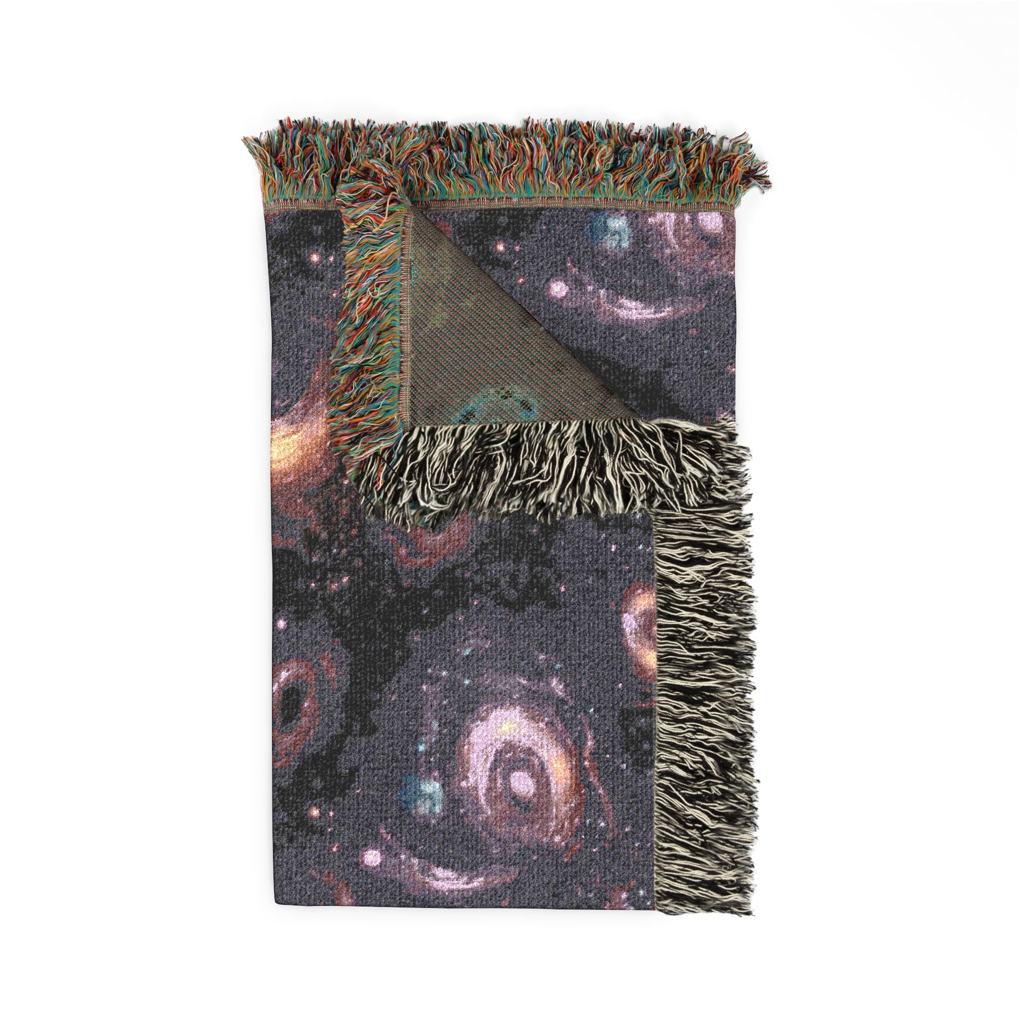 Woven Throw Blanket — Reversible Cozy Check Pattern for Living Room & Cabin - Design 06