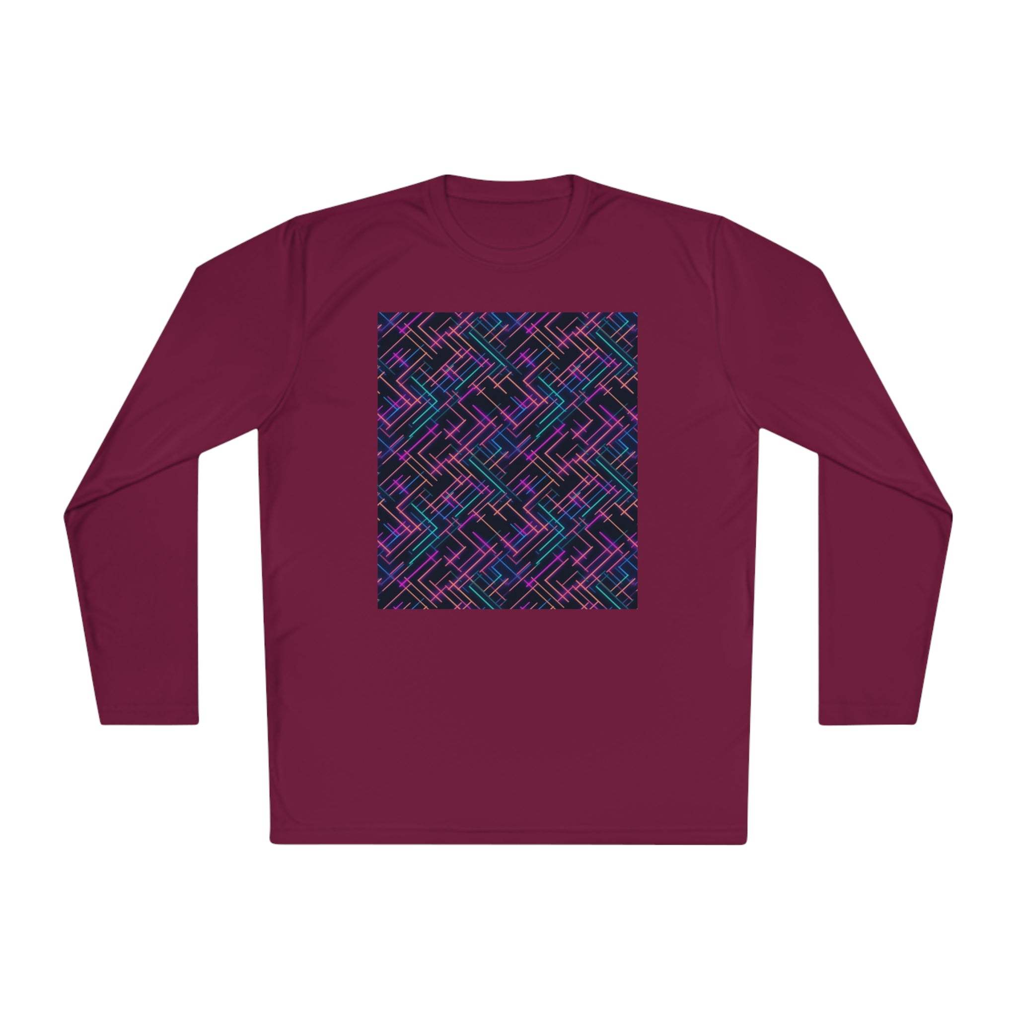 Unisex Lightweight Long Sleeve Tee (AOP) - Abstract Designs 05