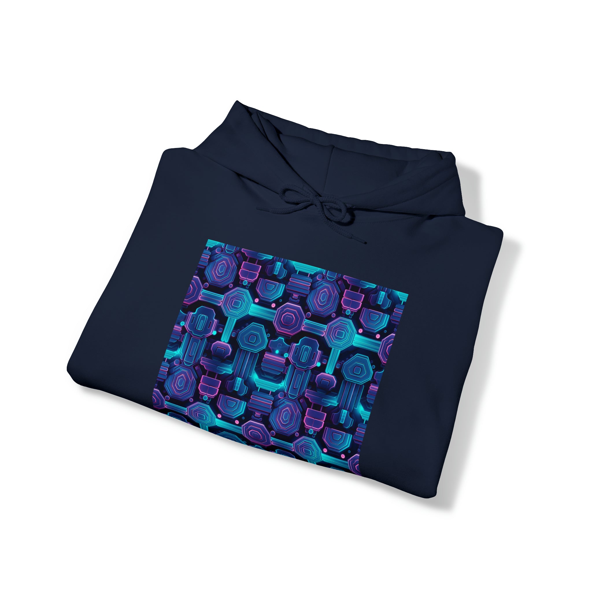 Unisex Heavy Blend™ Hooded Sweatshirt - Abstract Neon Designs 02