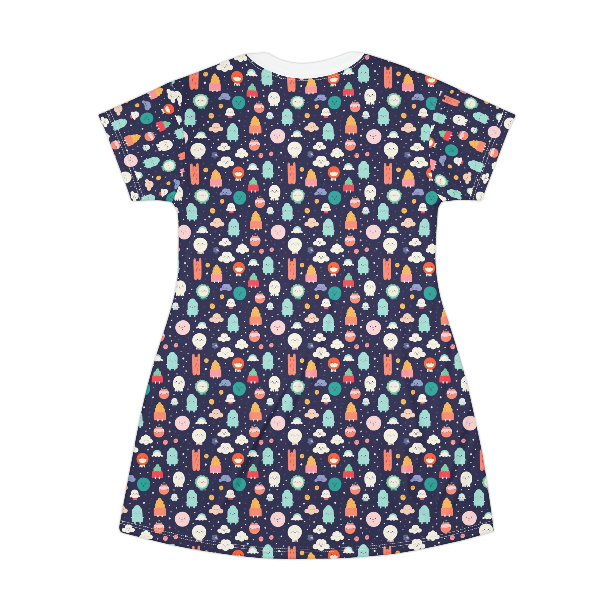 T-Shirt Dress (AOP) - Adorable Seamless Design 05