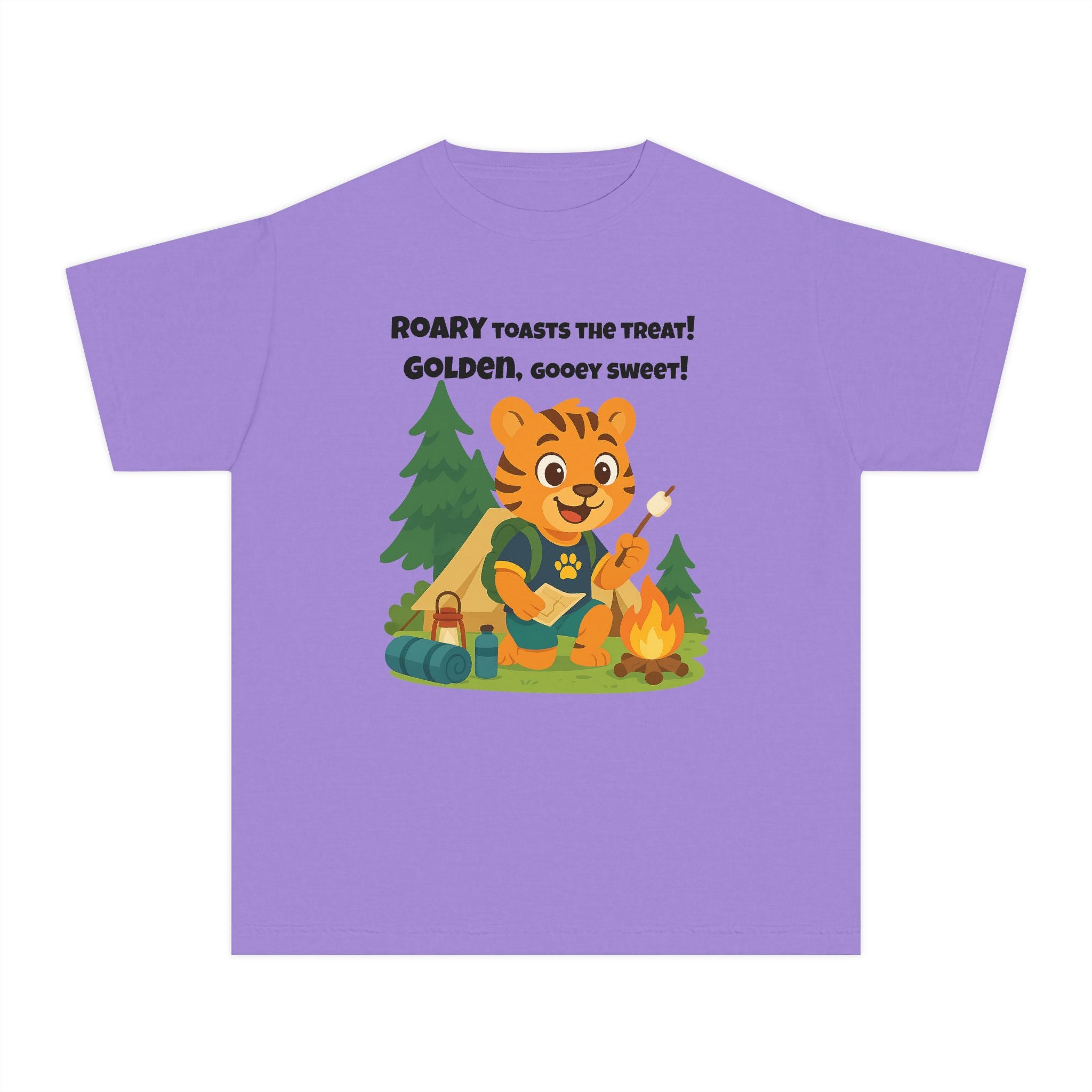 Youth Midweight Cotton Tee - Roary's Camping Adventures