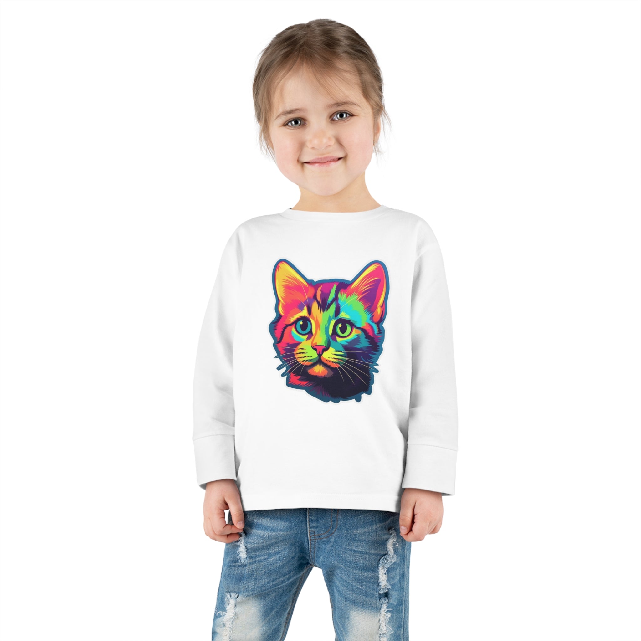 Toddler Long Sleeve Tee - Kittens 07
