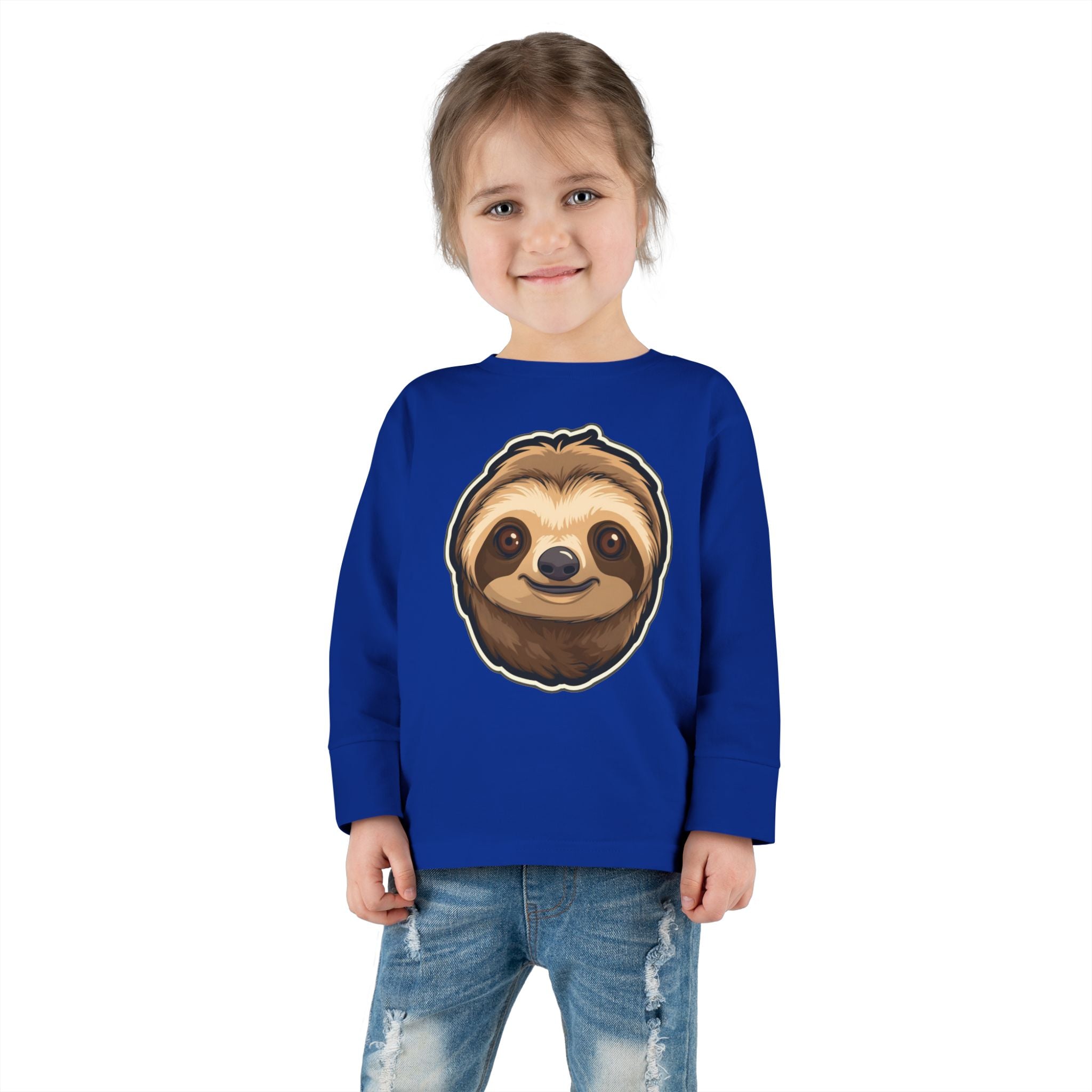 Toddler Long Sleeve Tee - Sloth Pup