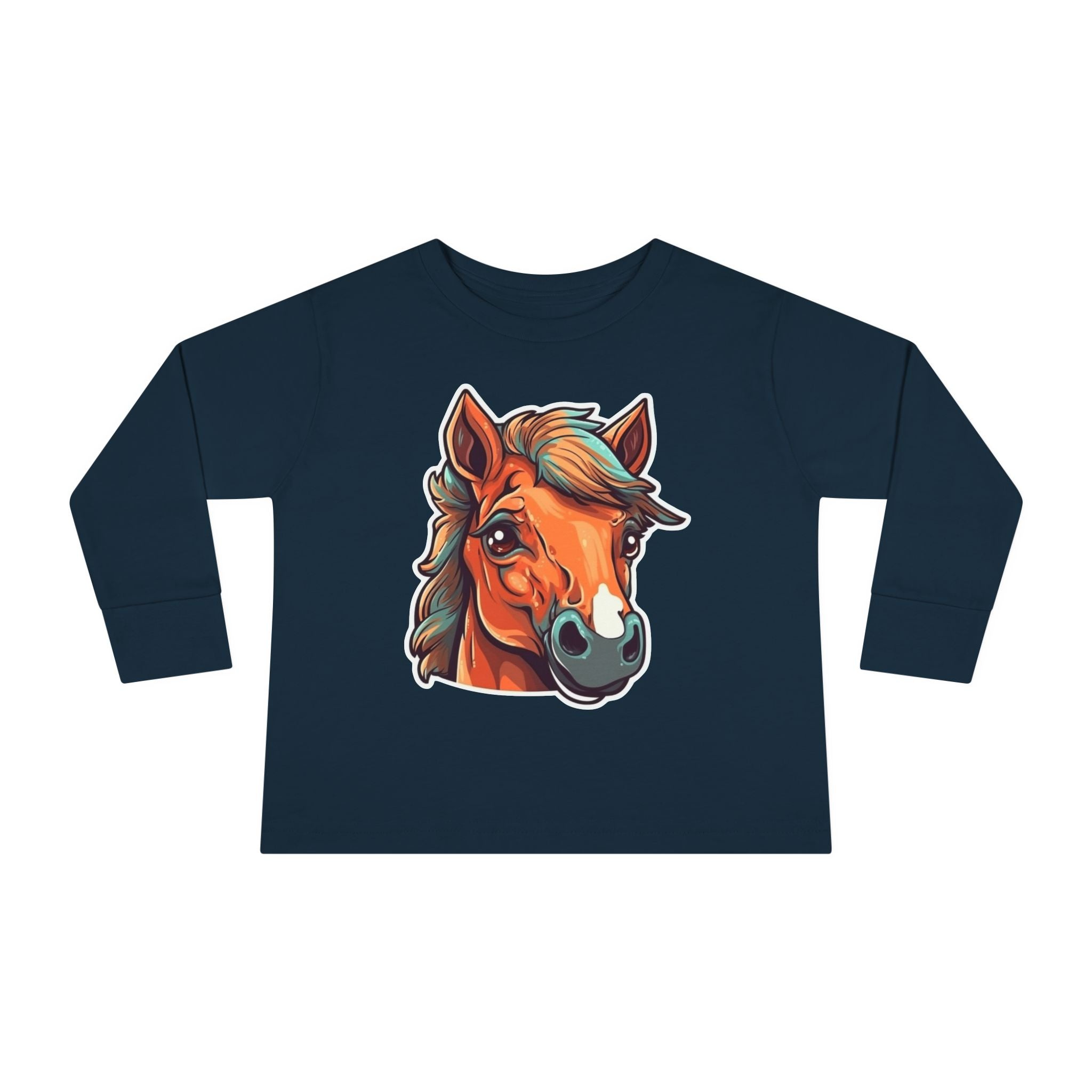 Toddler Long Sleeve Tee - Horse Foal
