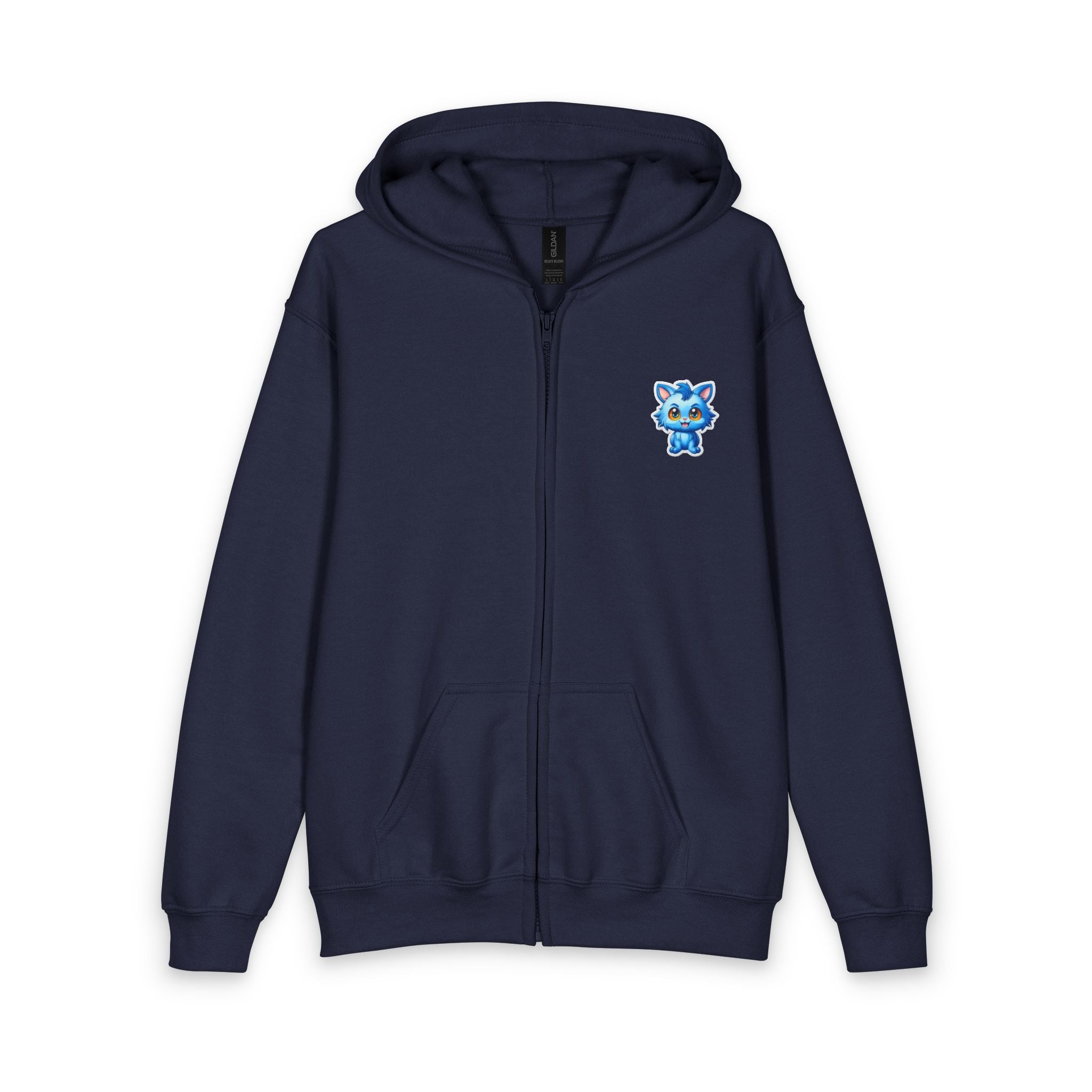 Youth Heavy Blend Zipped Hoodie - Mascot 01