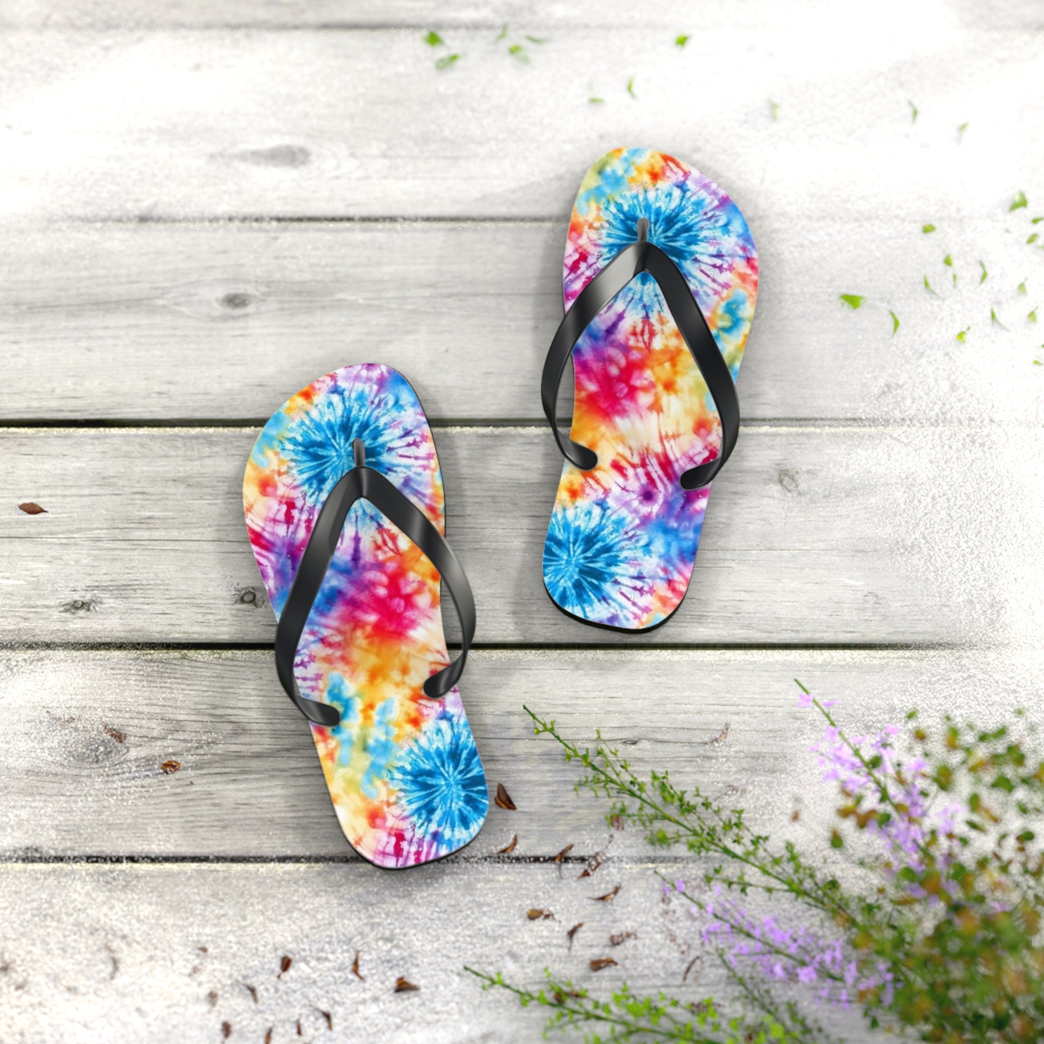 Flip Flops (AOP) - Tie Dye Designs 03