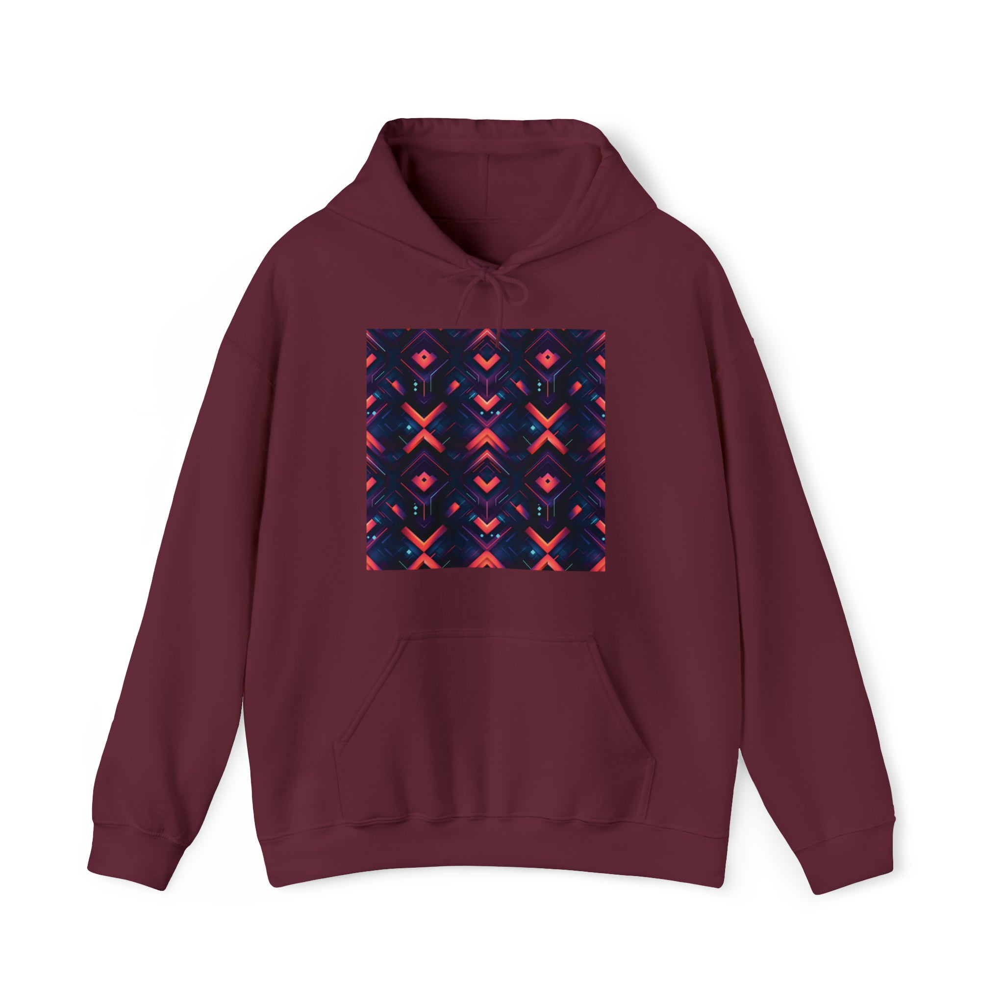 Unisex Heavy Blend™ Hooded Sweatshirt - Abstract Neon Designs 03