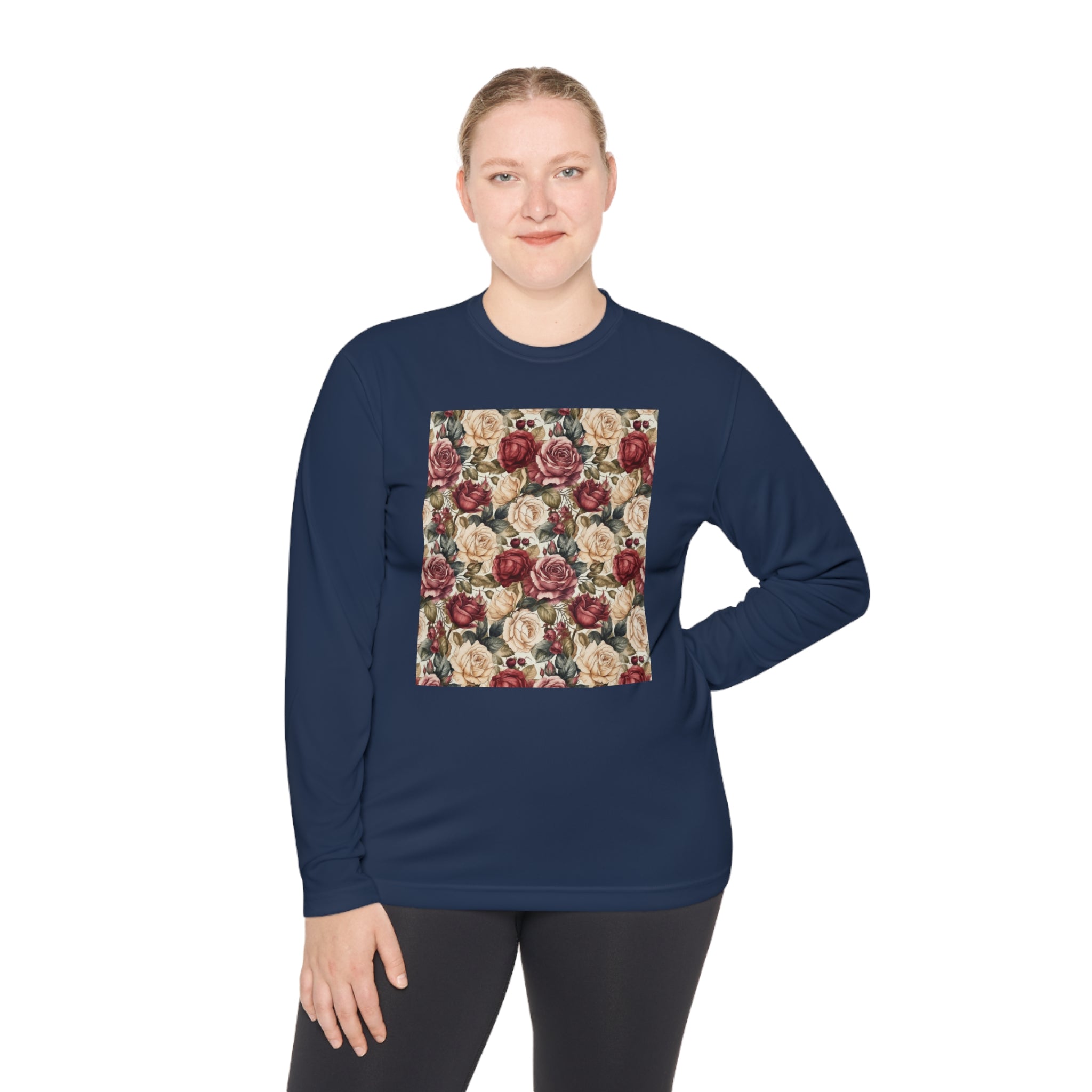 Unisex Lightweight Long Sleeve Tee (AOP) - Abstract Designs 14