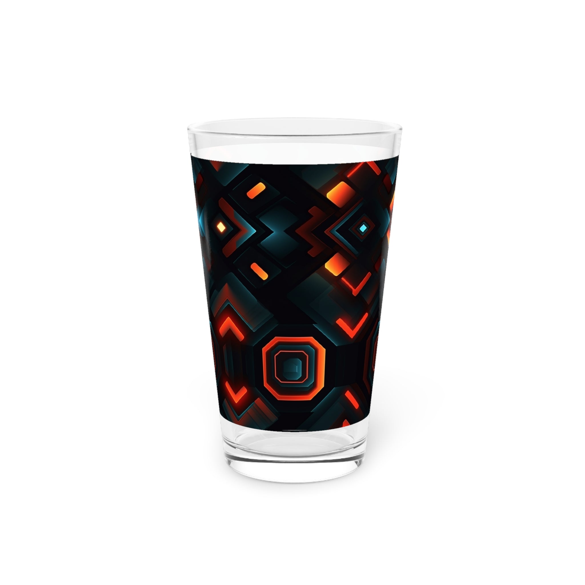 Pint Glass, 16oz - Abstract Designs 01