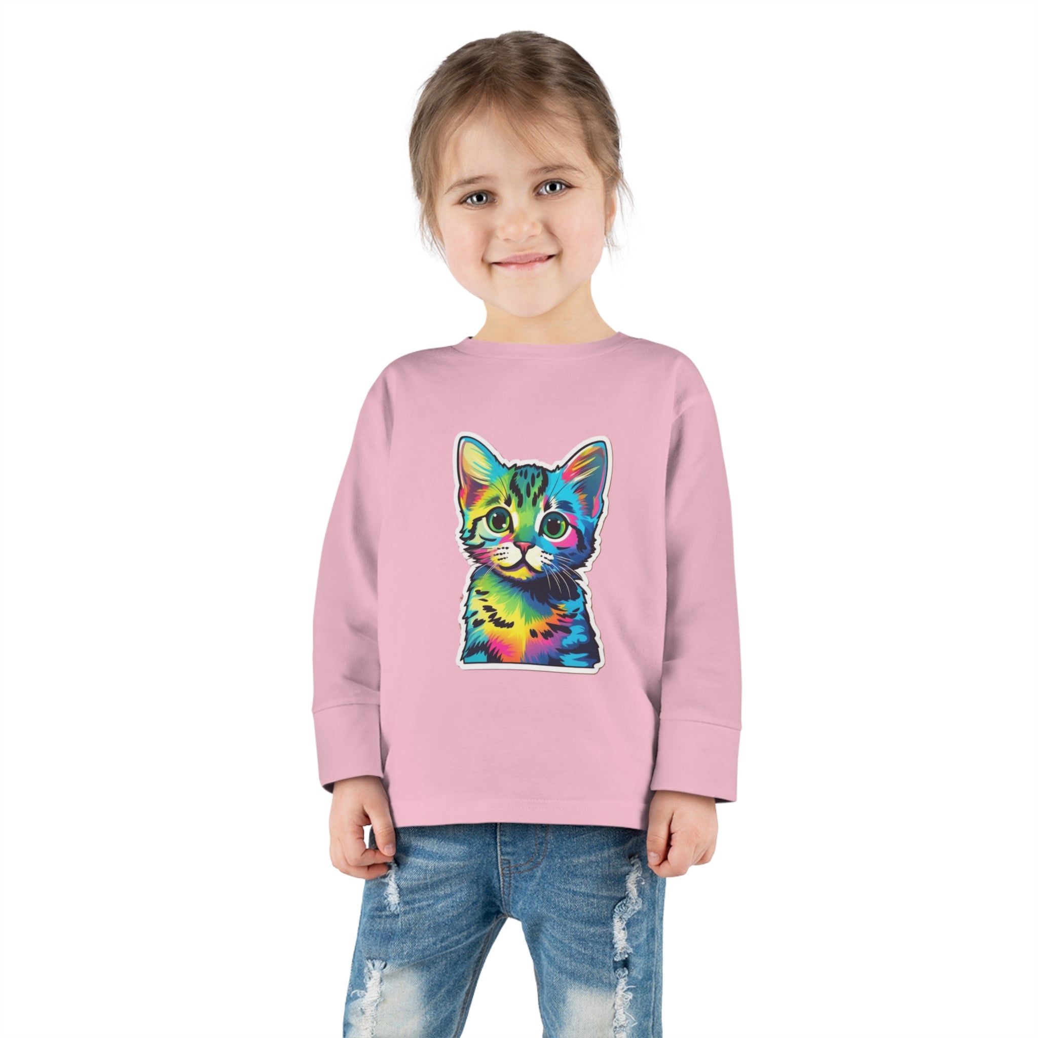 Toddler Long Sleeve Tee - Kittens 06